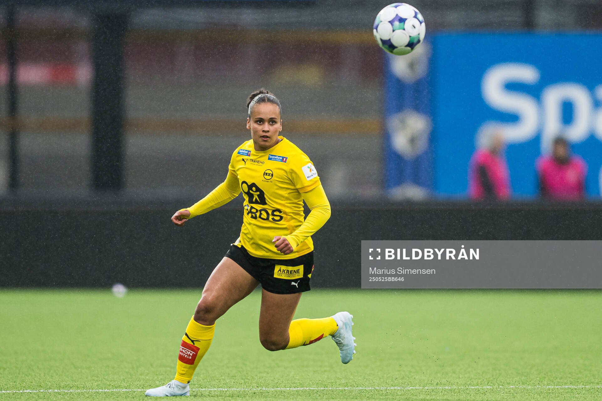 Emma Lindiwe Reshane of LSK Kvinner during the Toppserien football match between Stabæk and LSK Kvinner on May 25, 2025 in Bekkestua.