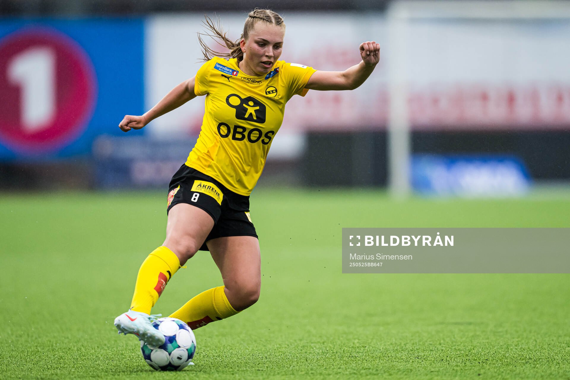 Kaia Bjelde Hjelmhaug of LSK Kvinner during the Toppserien football match between Stabæk and LSK Kvinner on May 25, 2025 in Bekkestua.