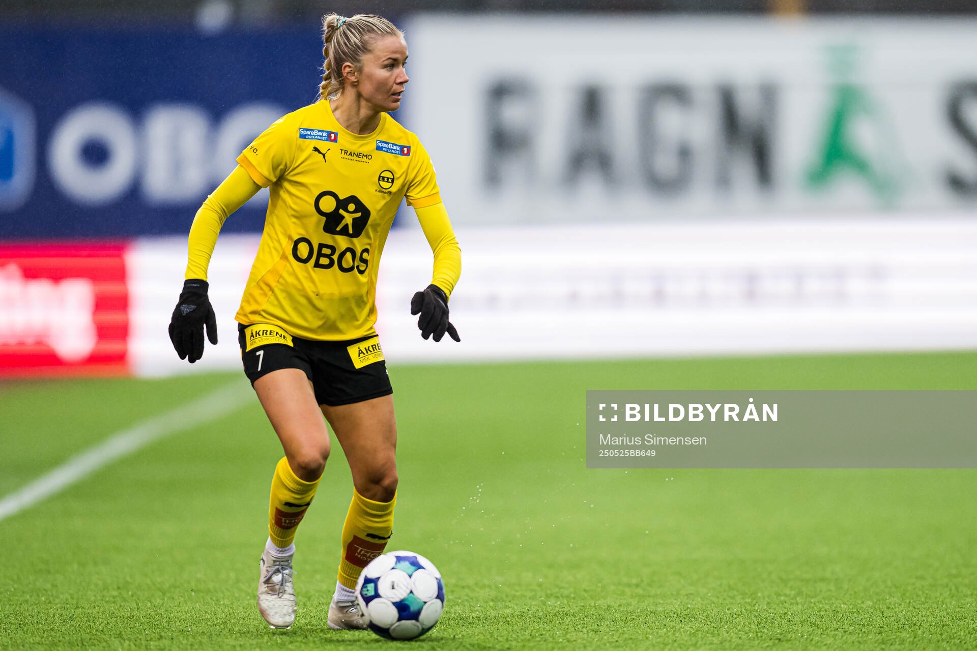 Amanda Johnsson Haahr of LSK Kvinner during the Toppserien football match between Stabæk and LSK Kvinner on May 25, 2025 in Bekkestua.