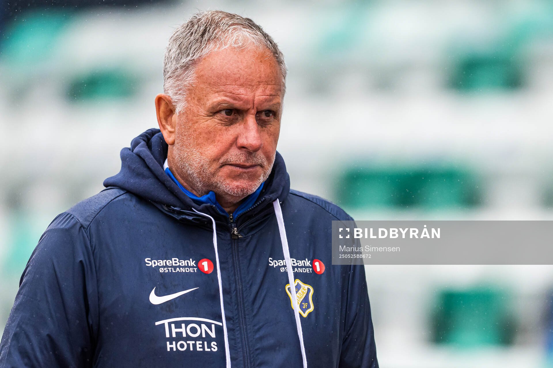 Jan Jönsson, head coach of Stabæk, ahead of the Toppserien football match between Stabæk and LSK Kvinner on May 25, 2025 in Bekkestua.