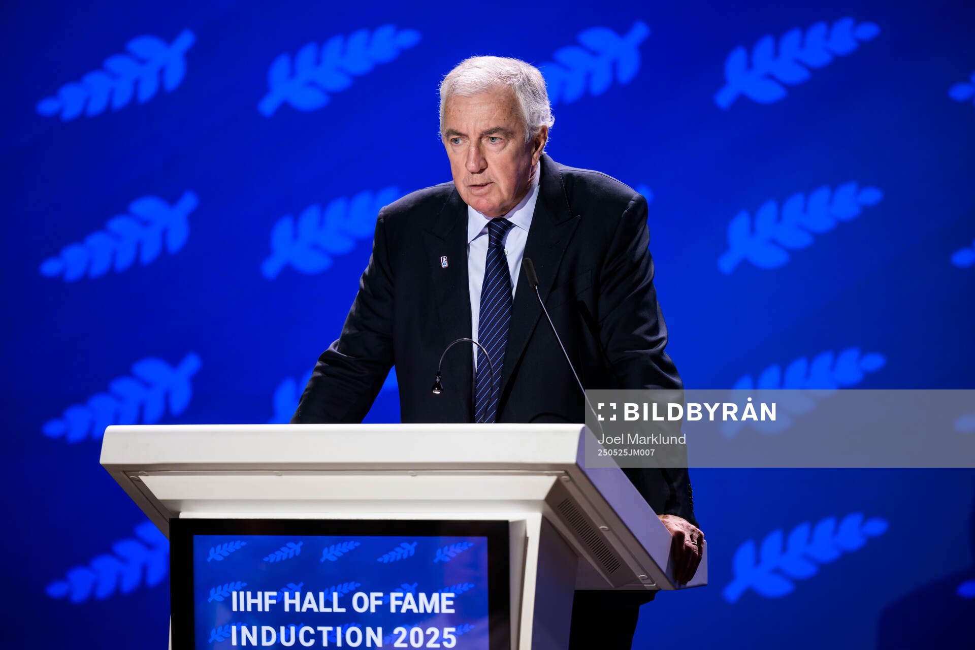 IIHF president Luc Tardif