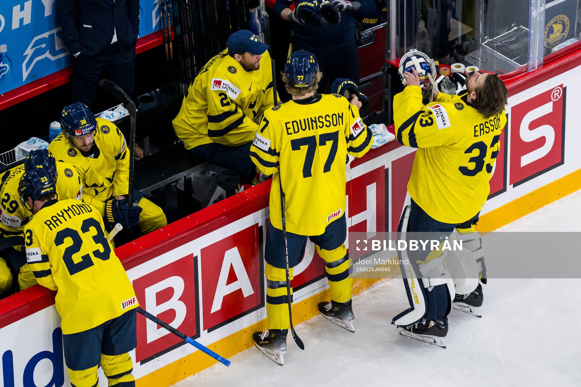 Goaltender Jacob Markström and goaltender Samuel Ersson of