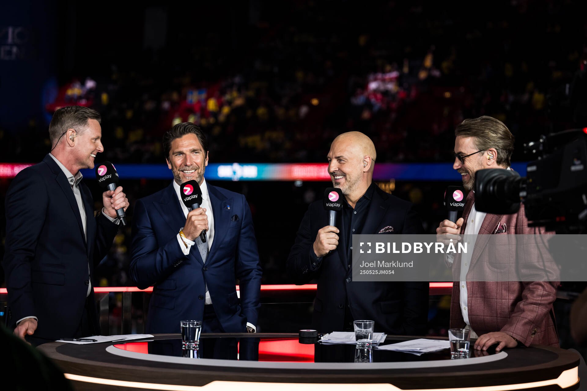 Niklas Jidhe, Erik Granqvist and Peter Forsberg of Swedish