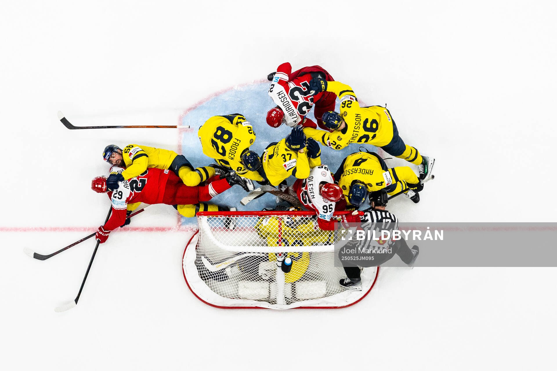 Mikkel Aagaard, Markus Lauridsen and Nick Olesen of Denmark