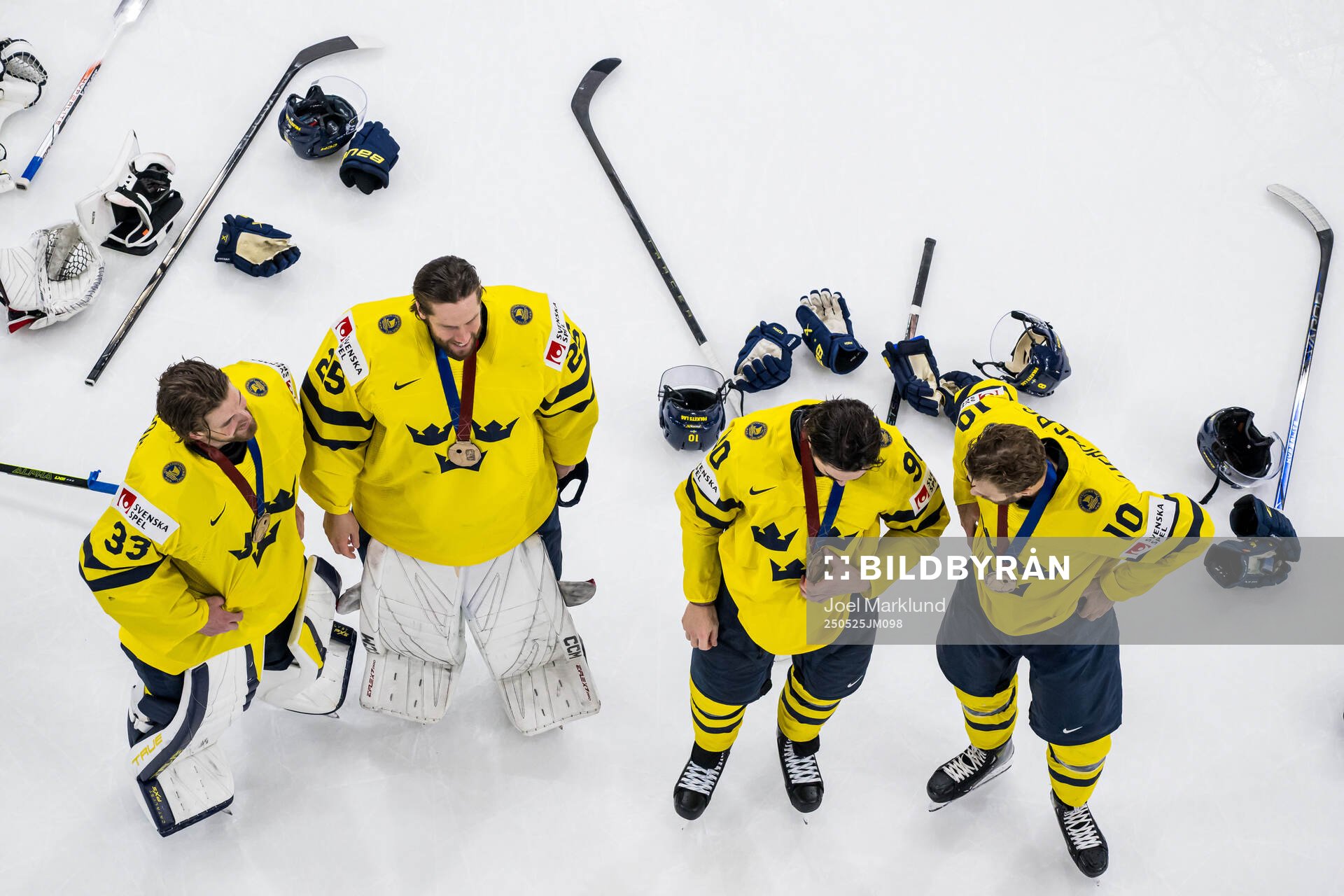 goaltender Samuel Ersson, goaltender Jacob Markström,