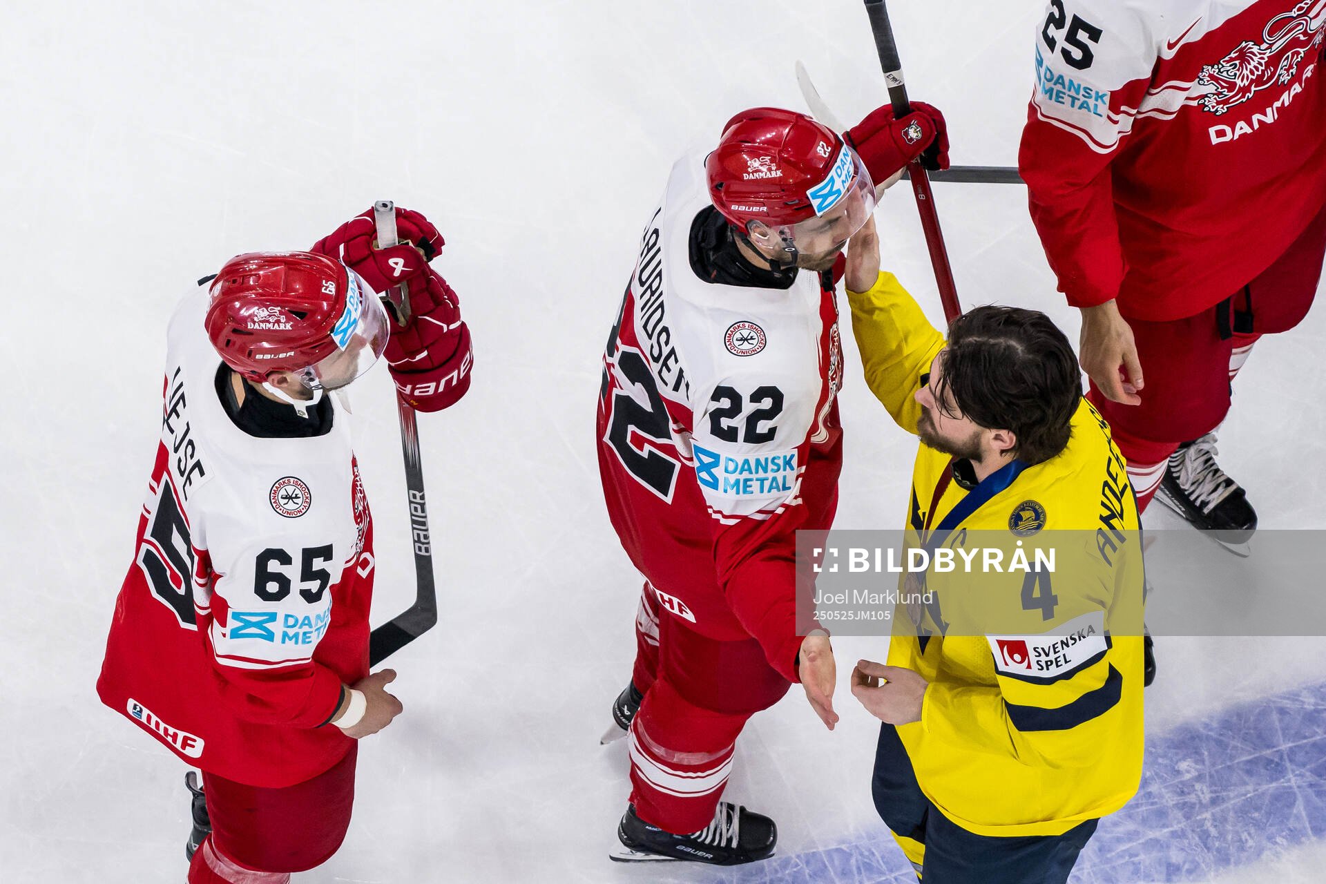 Christian Wejse and Markus Lauridsen of Denmark with Rasmus