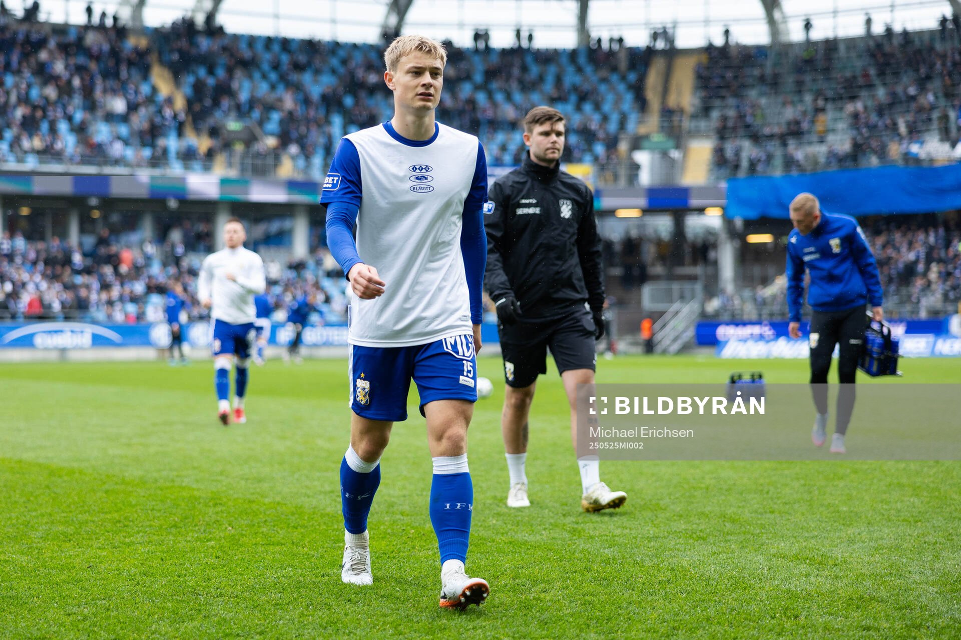 IFK Göteborgs David Kruse inför fotbollsmatchen i Allsvenskan mellan IFK Göteborg och Malmö FF den 25 maj 2025 i Göteborg. 