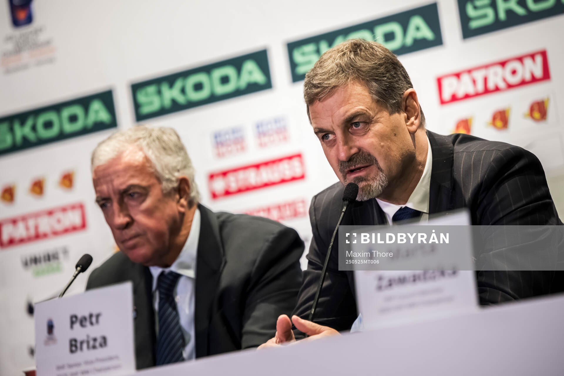 Luc Tardif, IIHF President and Petr Briza, IIHF Senior