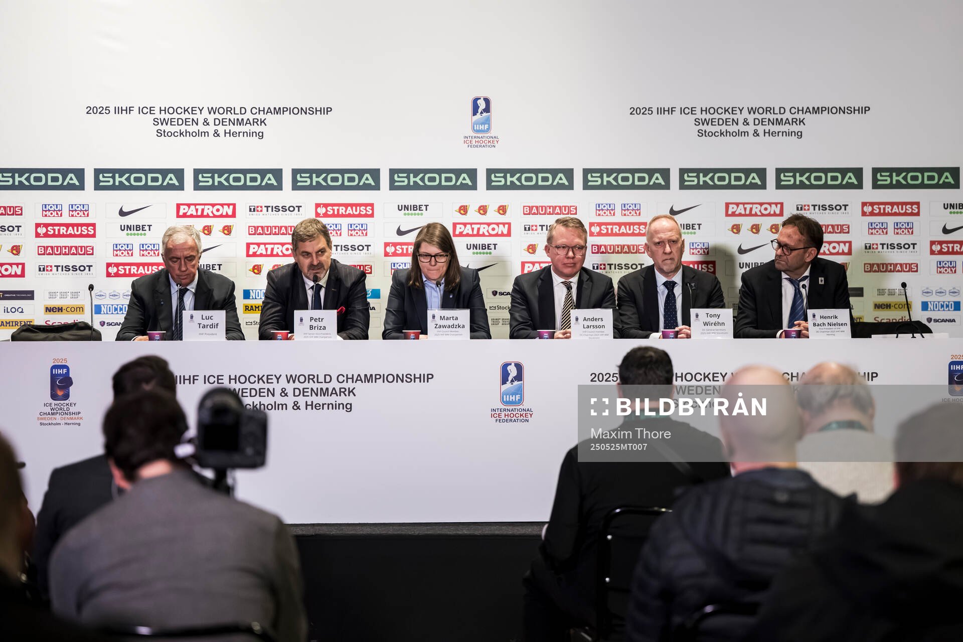Luc Tardif, IIHF President, Petr Briza, IIHF Senior