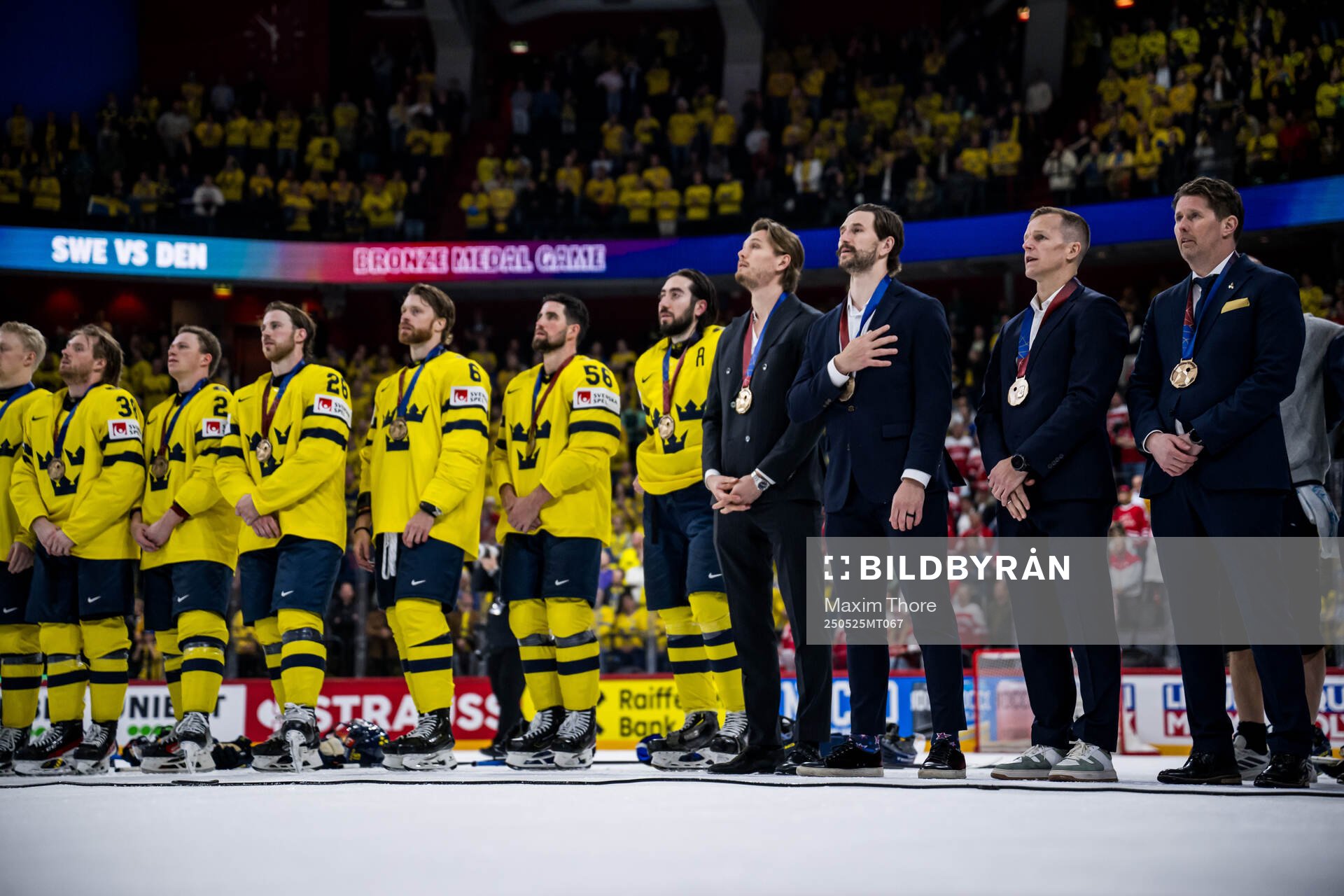 Filip Forsberg, Max Friberg and Assistant coach Stefan