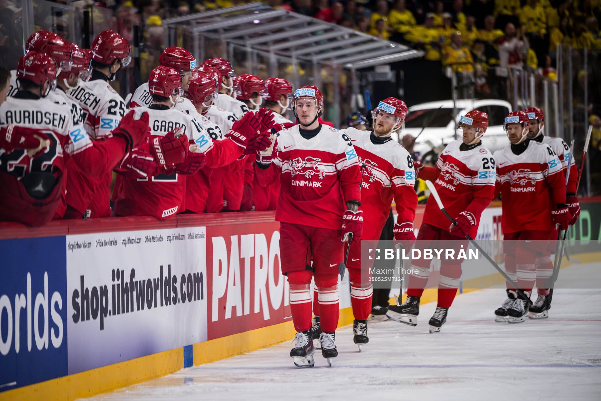 Nick Olesen of Denmark celebrates