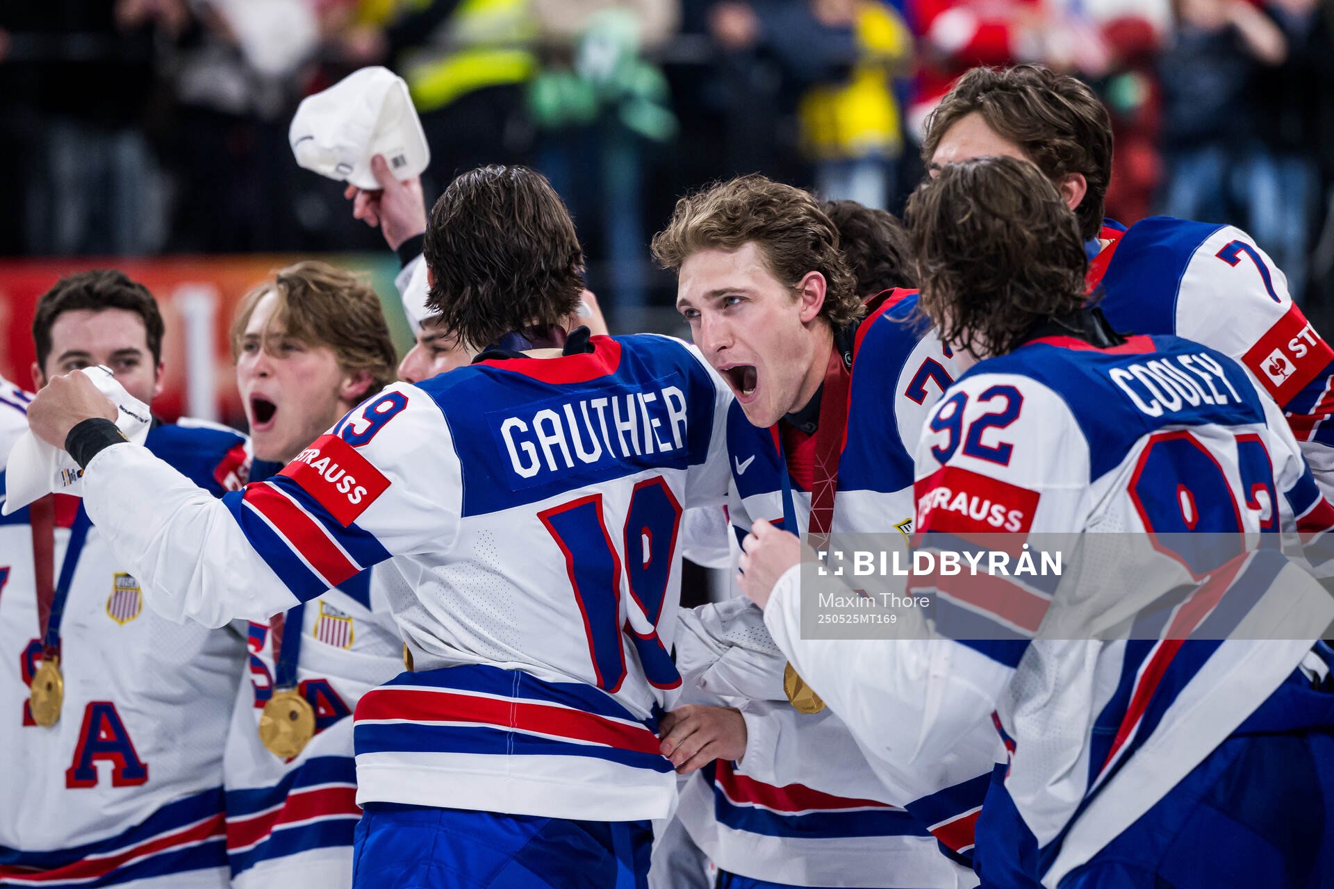 Tage Thompson of USA celebrates