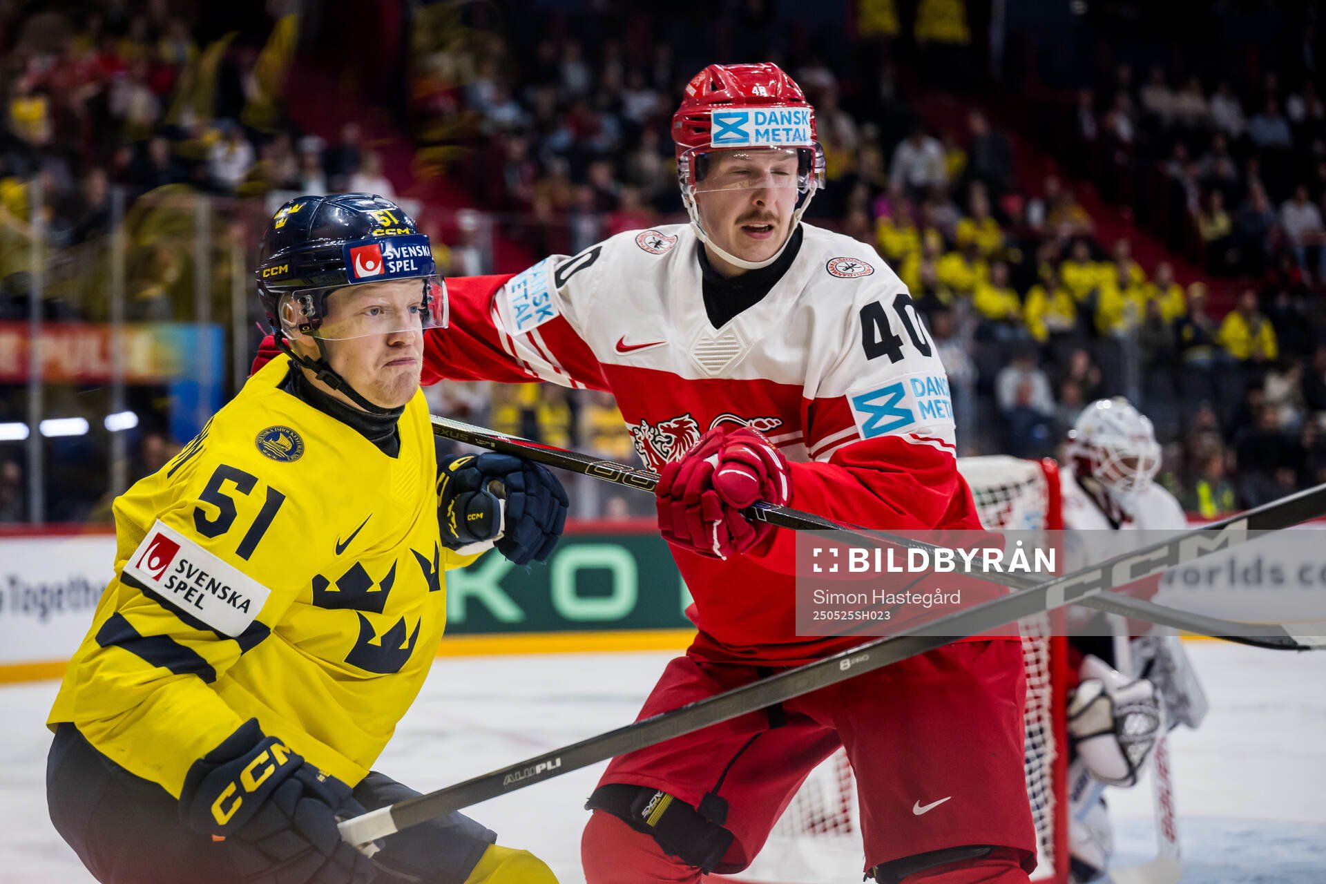 Emil Heineman of Sweden and Anders Koch of Denmark