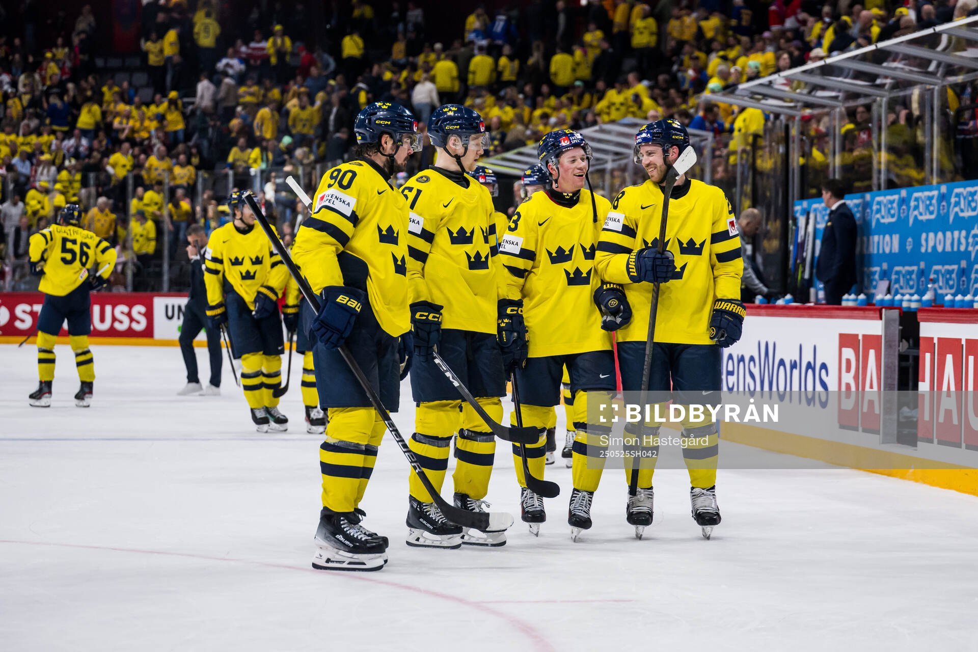 Marcus Johansson, Emil Heineman, Lucas Raymond and Elias