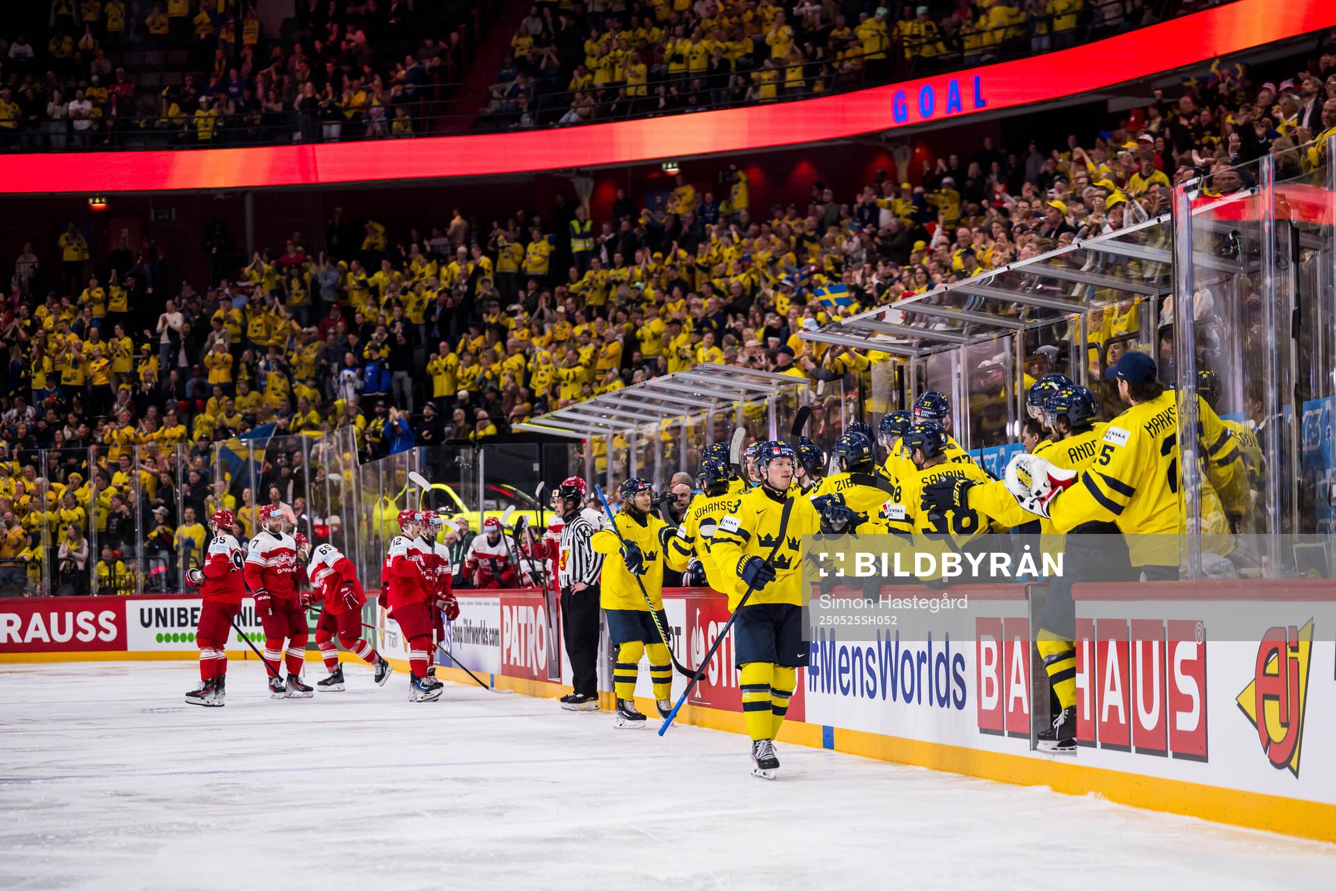 Lucas Raymond of Sweden celebrates
