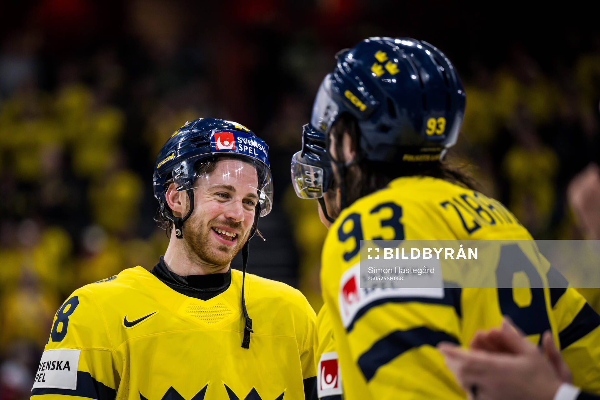 Elias Lindholm of Sweden celebrates