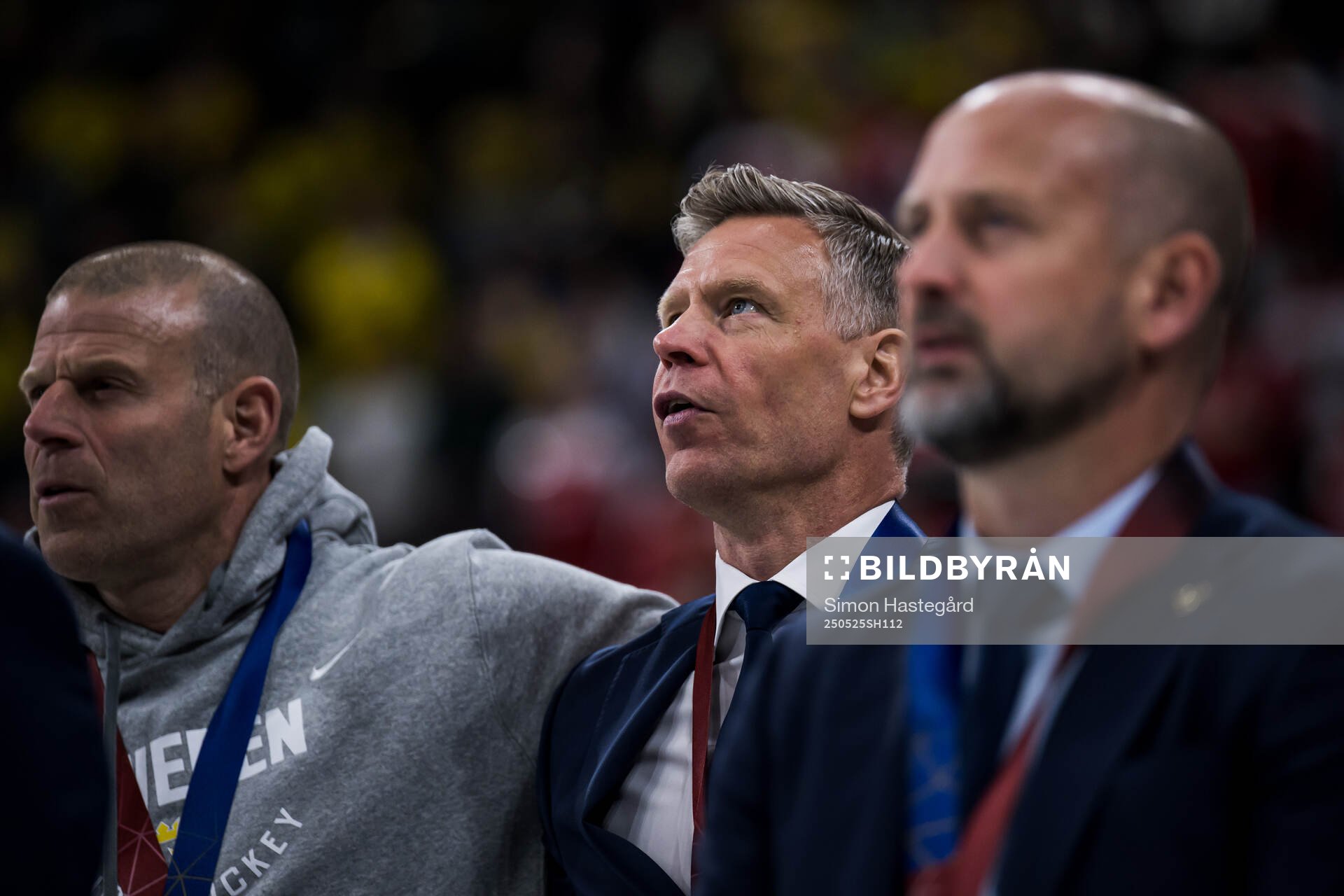 Assistant coach Nicklas Rahm  of Sweden with the bronze