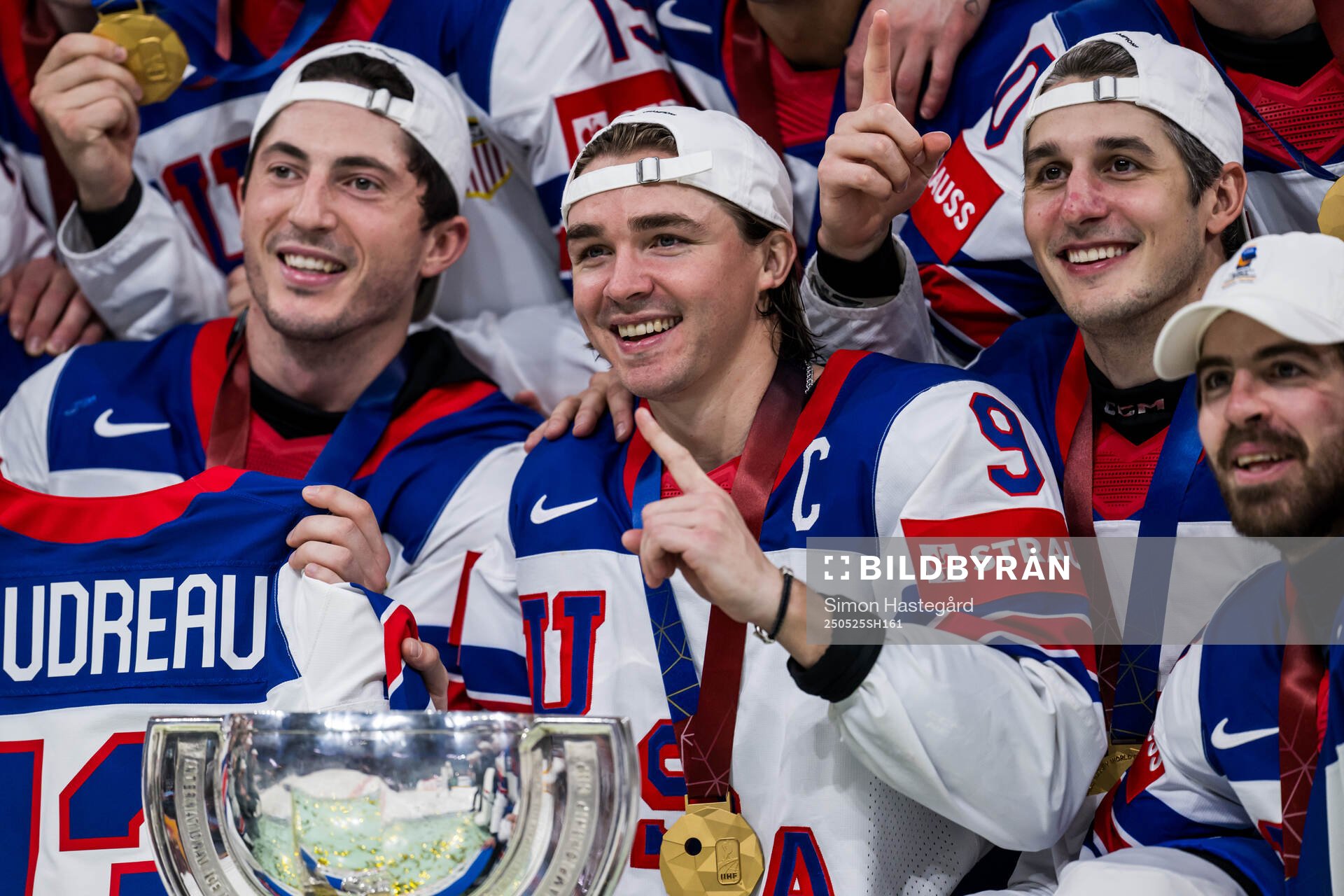 Clayton Keller of USA celebrates with the trophy
