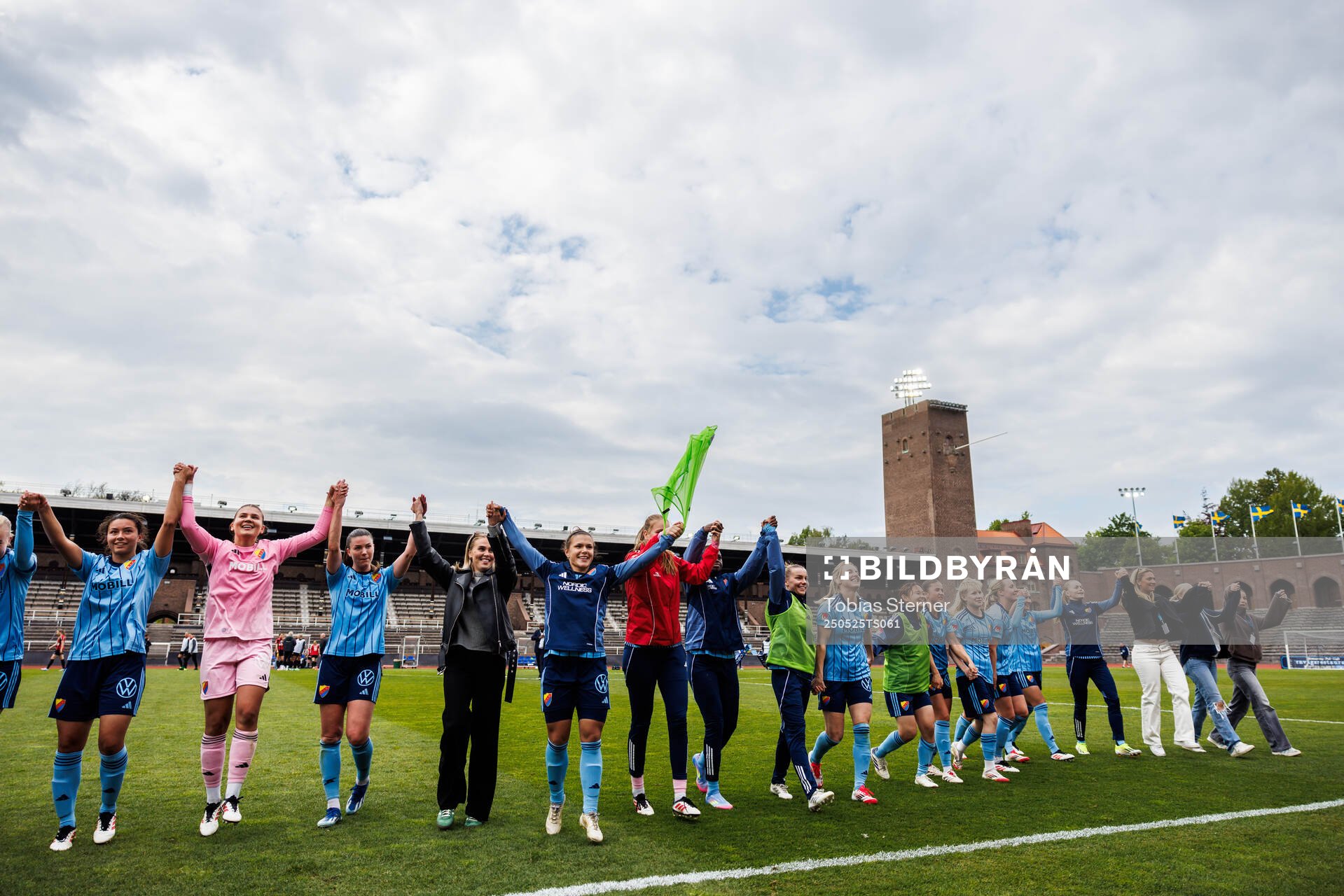 Djurgårdens spelare jublar