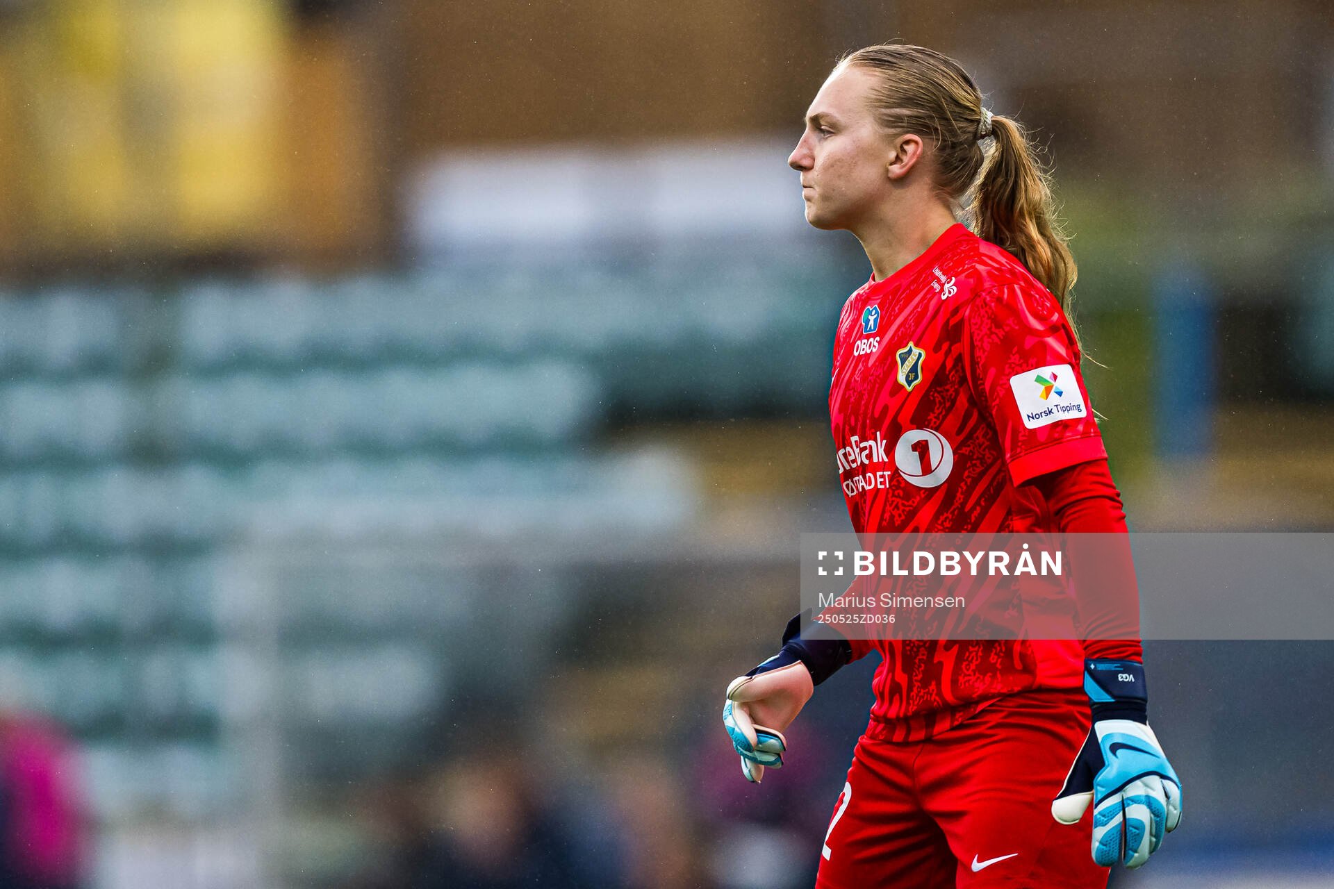 Sunniva Skoglund of Stabæk during the Toppserien football match between Stabæk and LSK Kvinner on May 25, 2025 in Bekkestua.