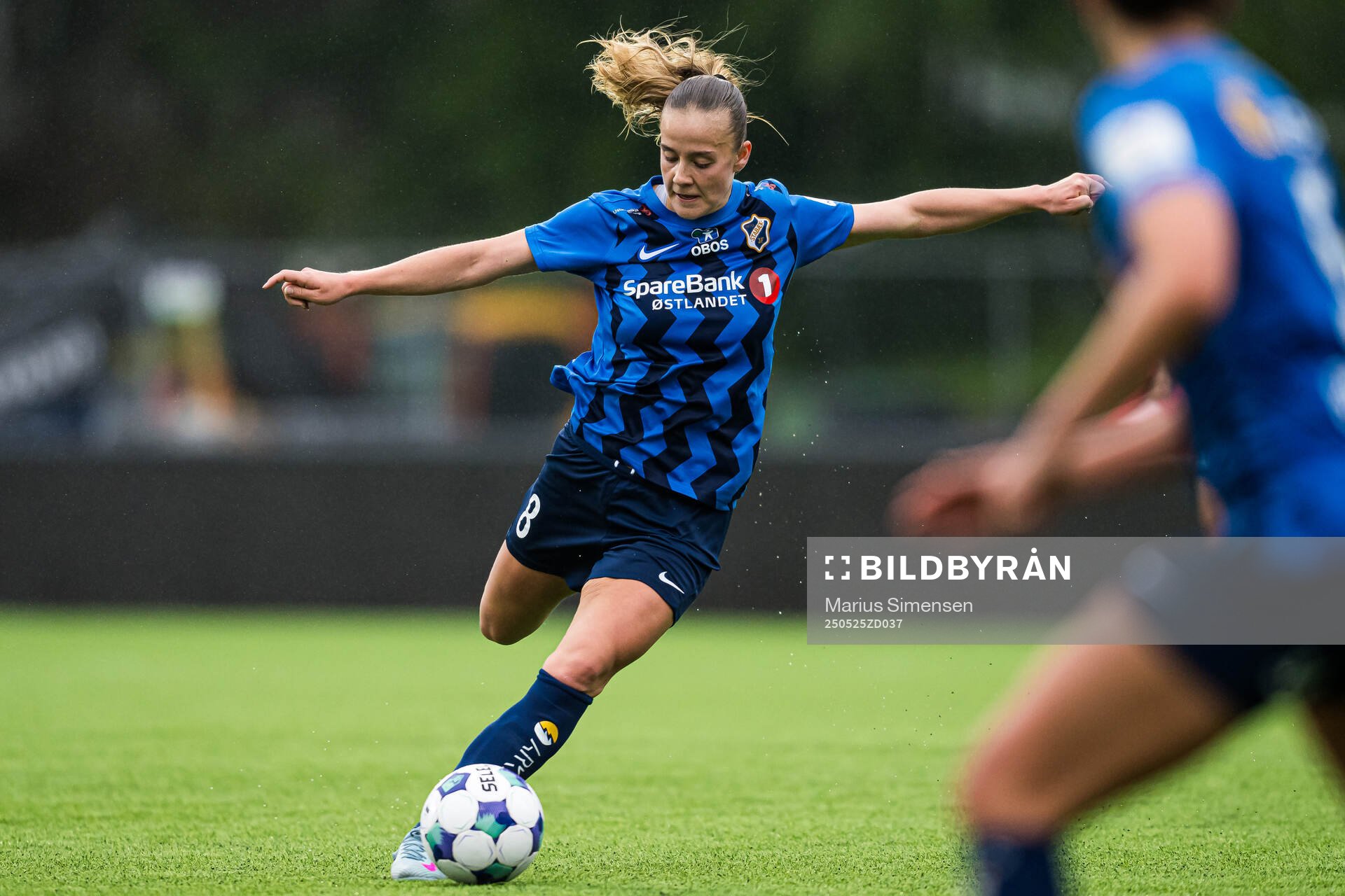 Emilie Libakken Østerås of Stabæk during the Toppserien football match between Stabæk and LSK Kvinner on May 25, 2025 in Bekkestua.