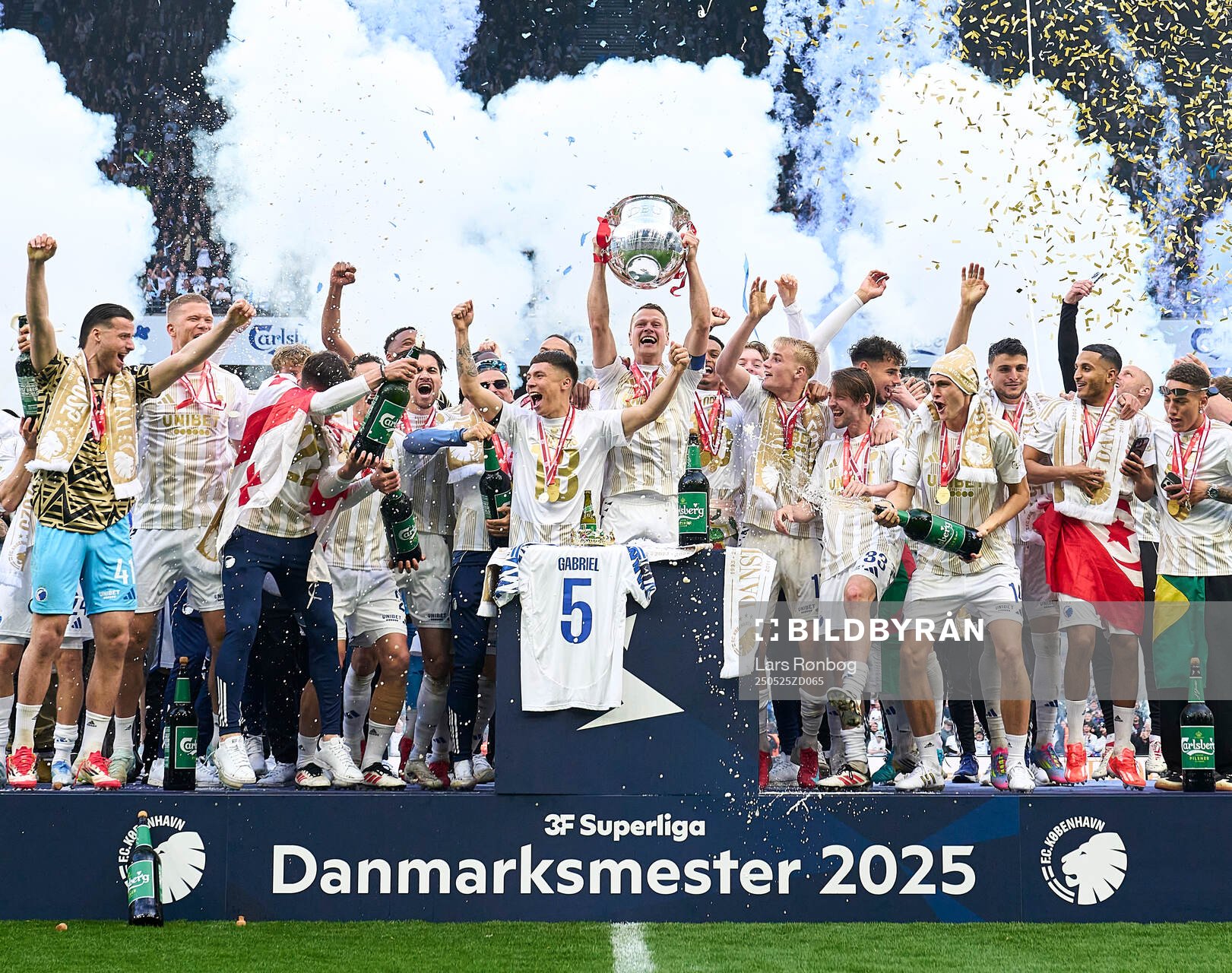COPENHAGEN, DENMARK - MAY 25: The players of FC Copenhagen