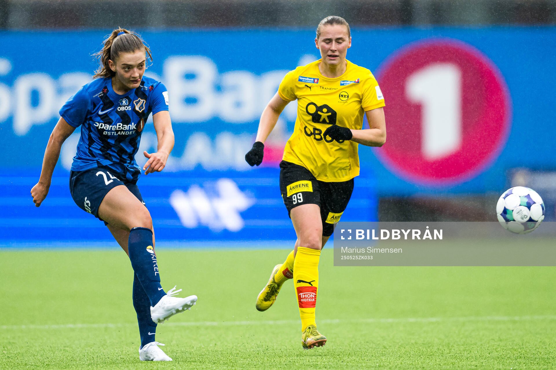 Guro Hammer Røn of Stabæk during the Toppserien football match between Stabæk and LSK Kvinner on May 25, 2025 in Bekkestua.