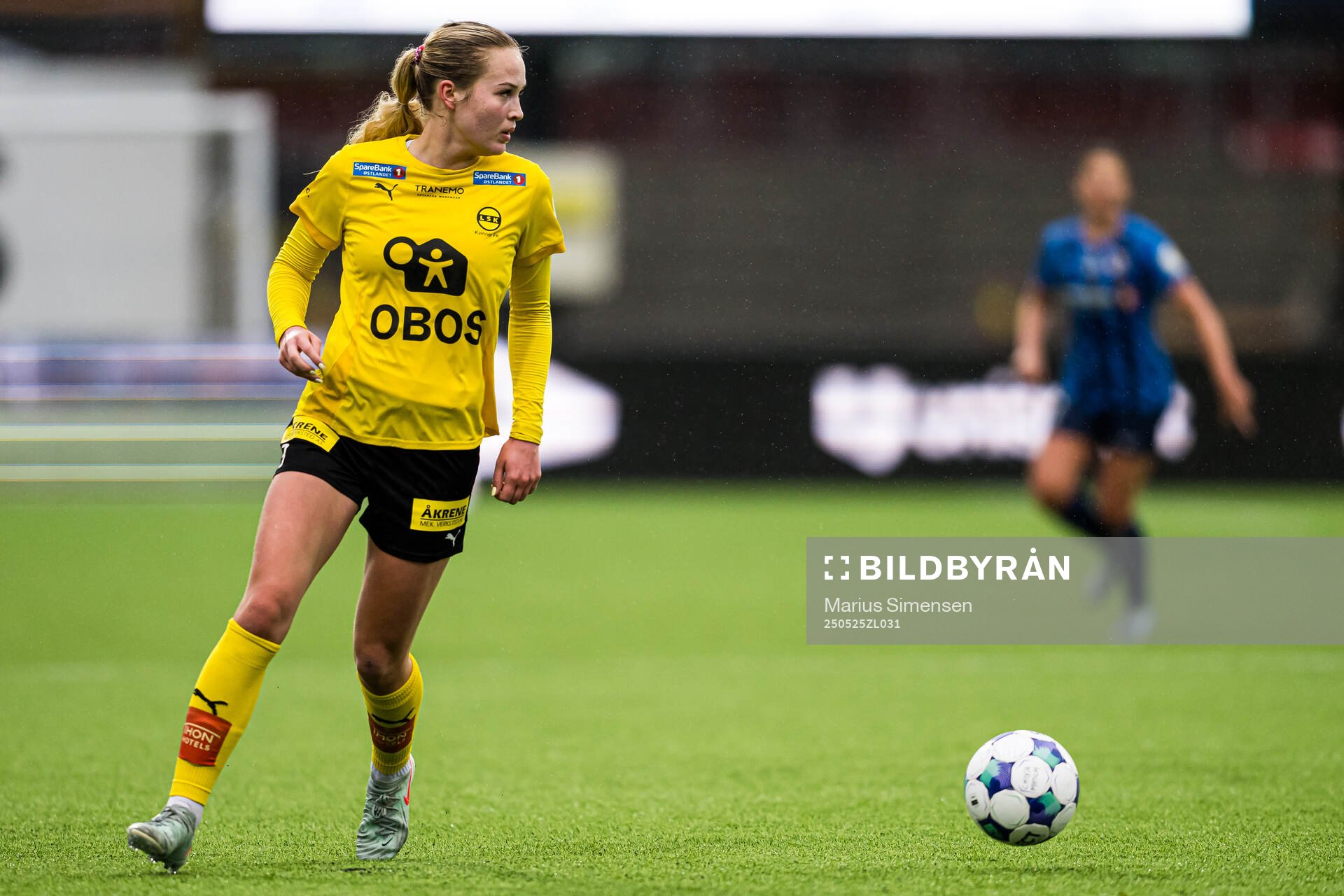 Oda Mathilde Johansen of LSK Kvinner during the Toppserien football match between Stabæk and LSK Kvinner on May 25, 2025 in Bekkestua.