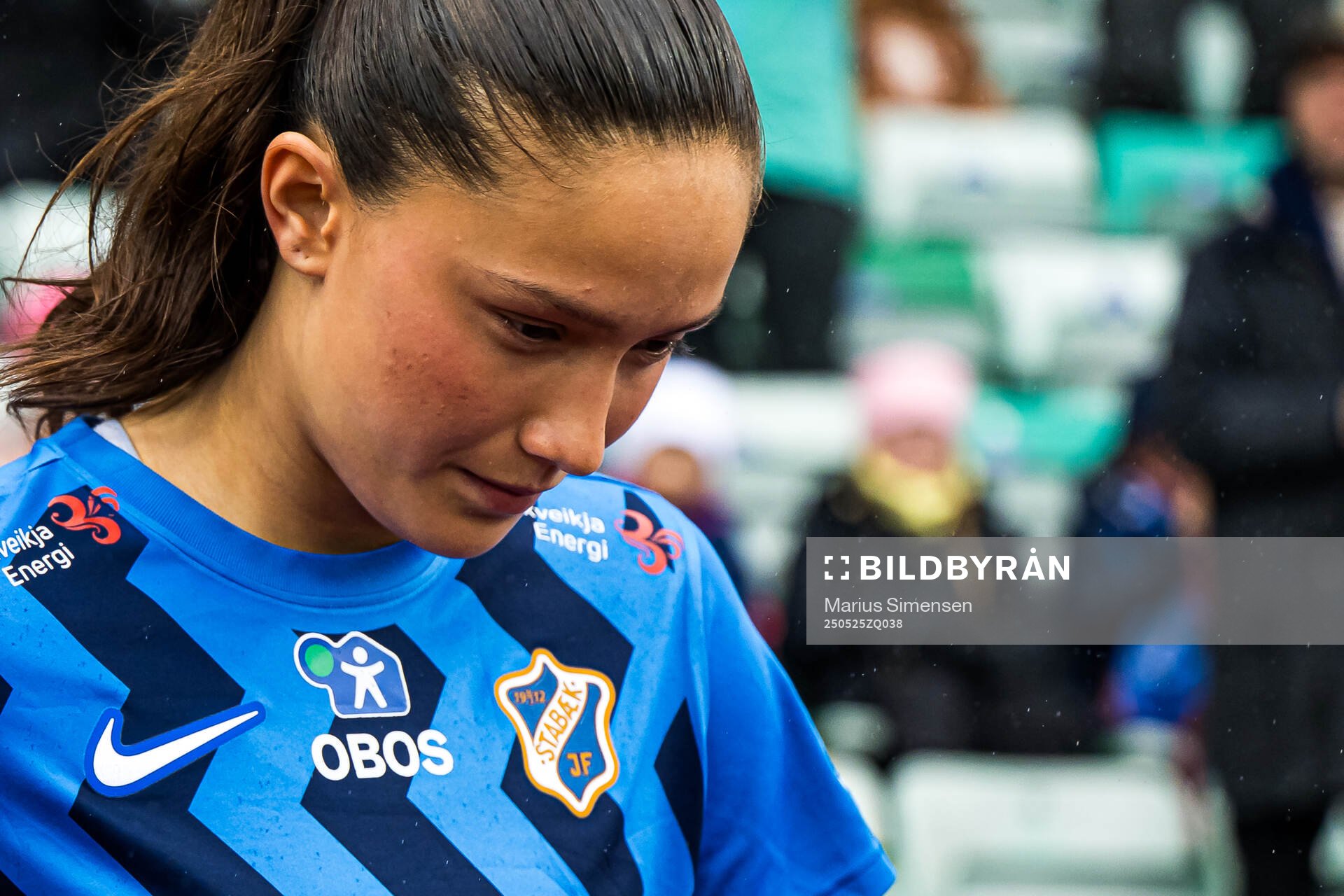 Ida Mortensen Natvik of Stabæk ahead of the Toppserien football match between Stabæk and LSK Kvinner on May 25, 2025 in Bekkestua.