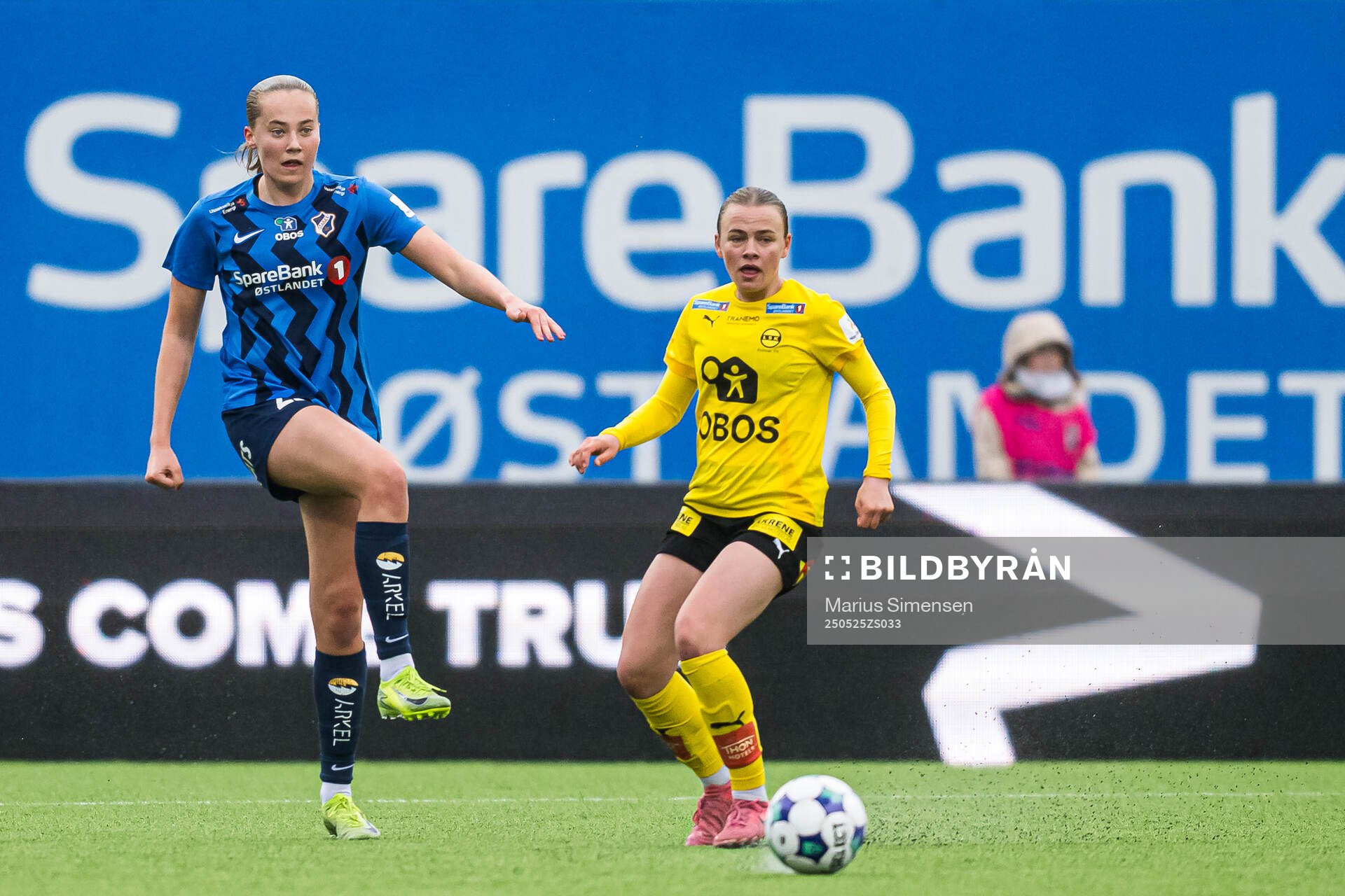 Mille Helland Flø of Stabæk during the Toppserien football match between Stabæk and LSK Kvinner on May 25, 2025 in Bekkestua.