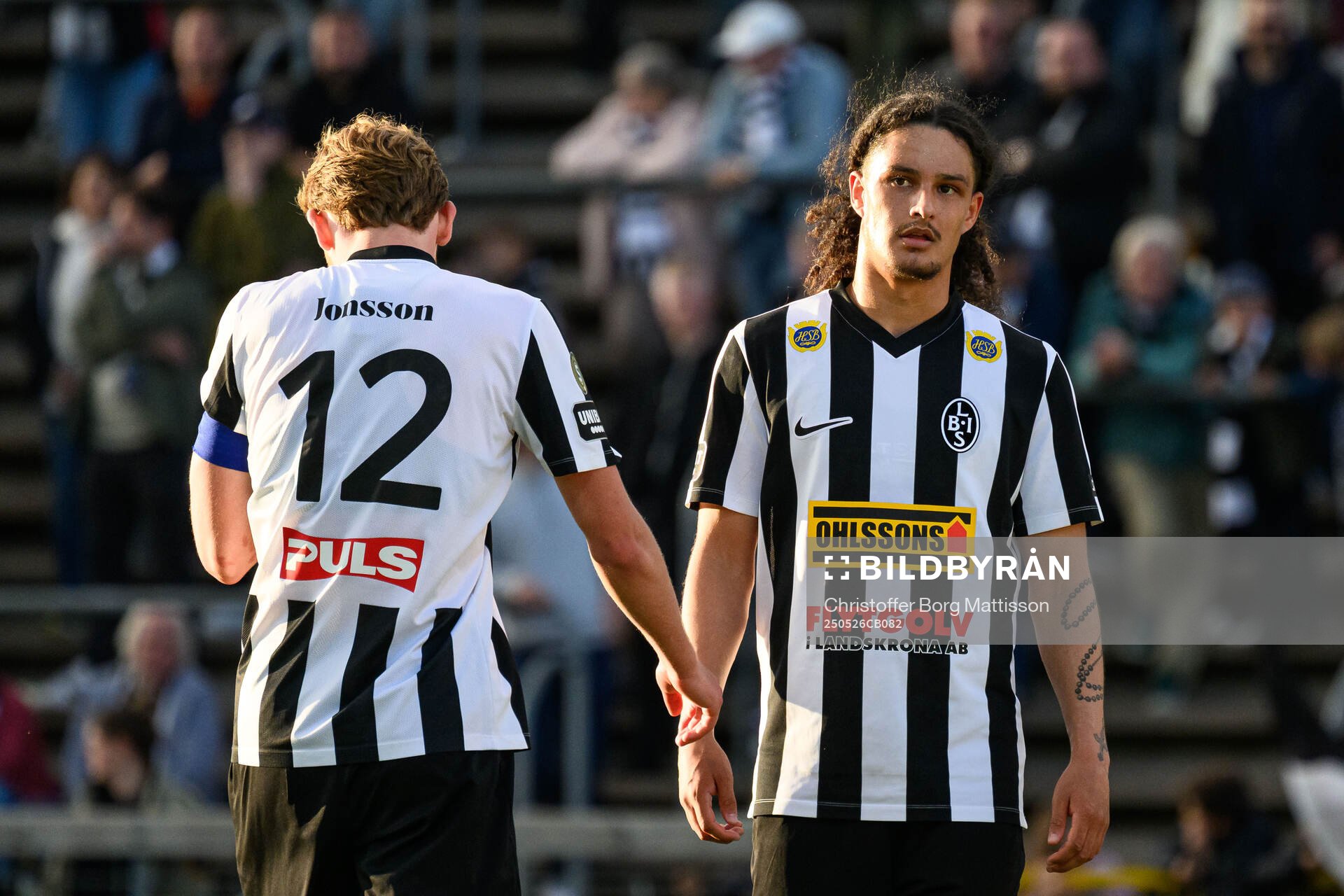 Landskronas Melker Jonsson och André Alvarez Perez deppar