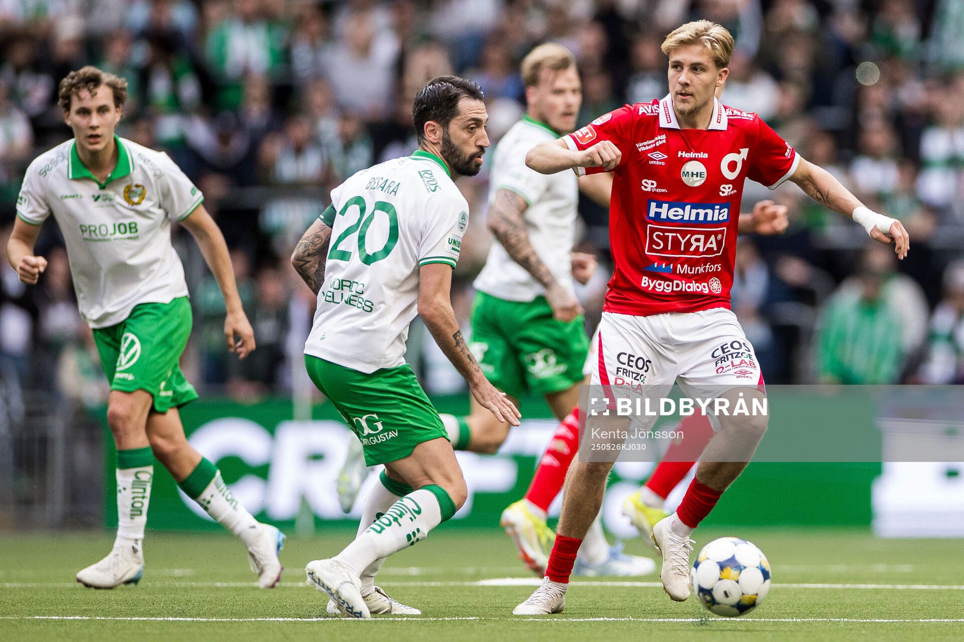 Hammarbys Nahir Besara och Degerfors Elias Pihlström