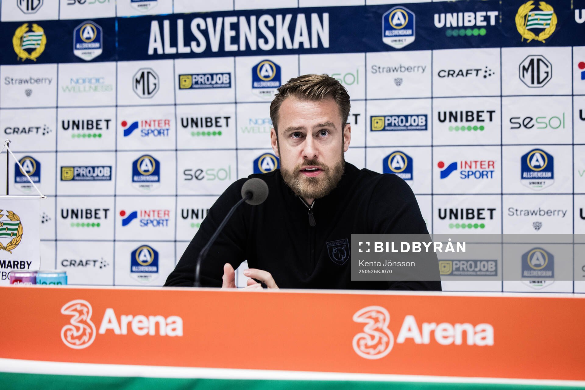 Degerfors tränare William Lundin