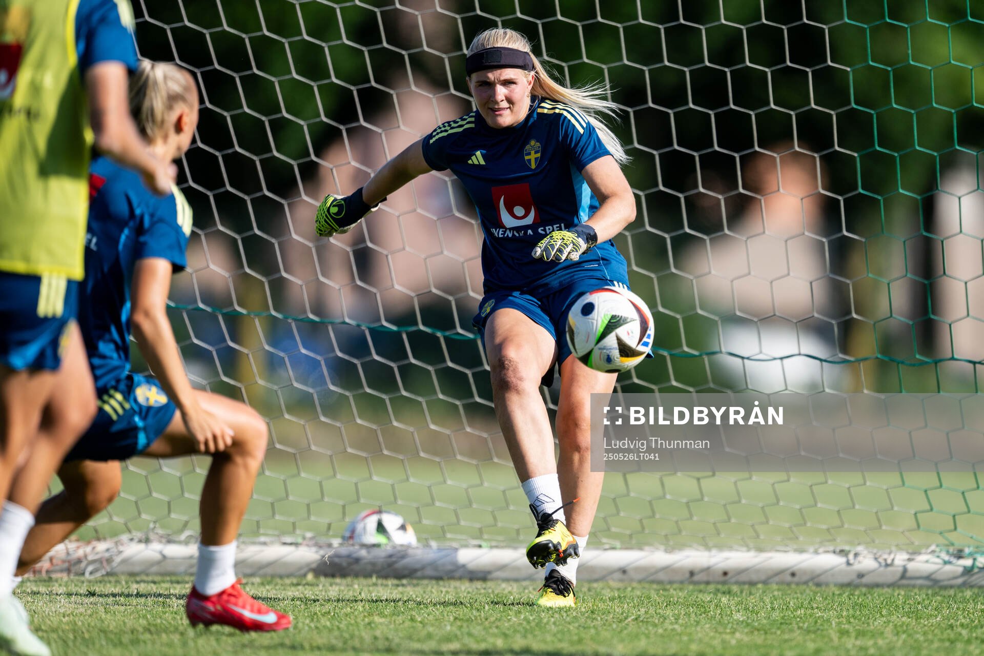 Goalkeeper Emma Holmgren of the Swedish women’s national