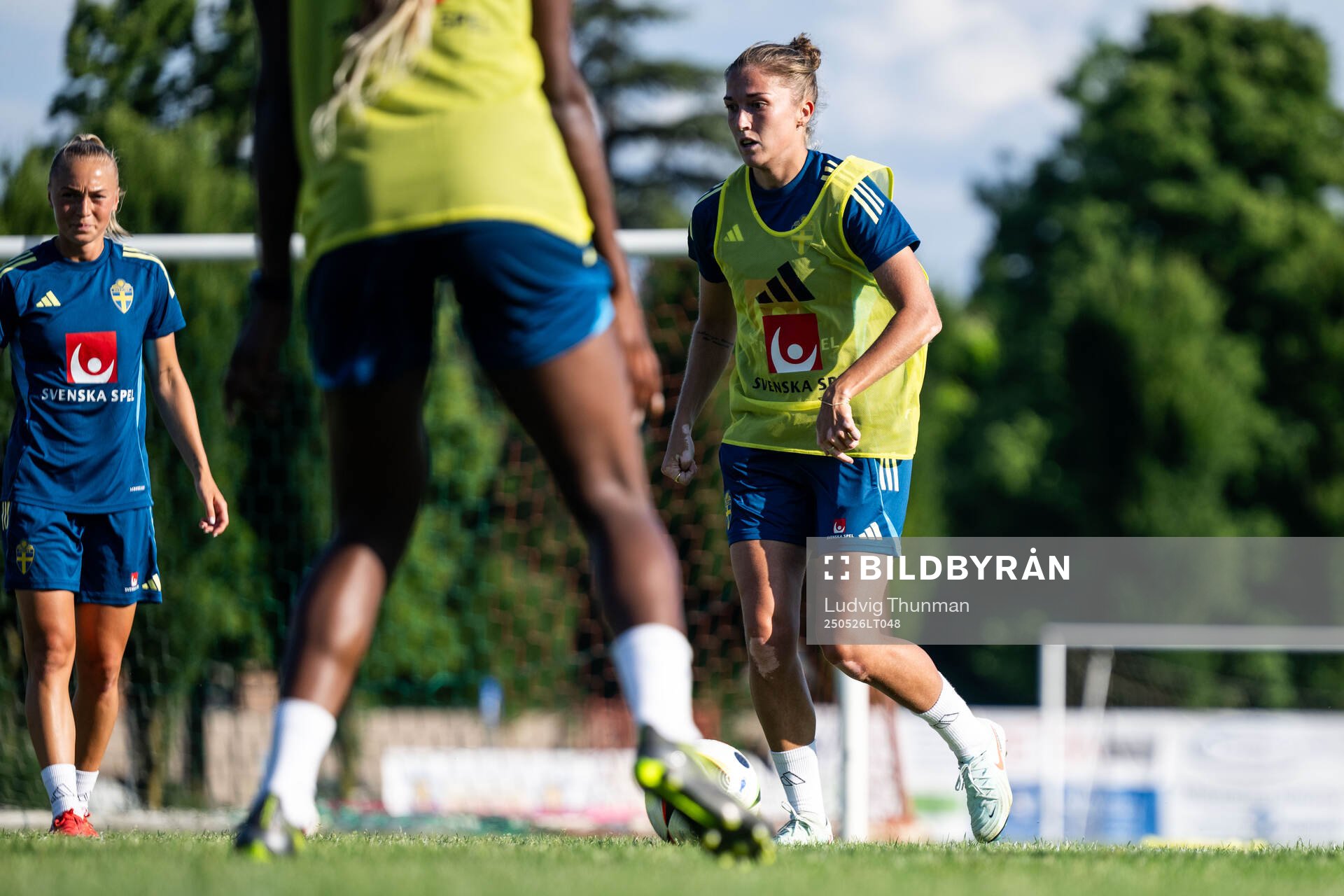 Filippa Angeldahl of the Swedish women’s national football team during a training session on May 26, 2025 in Fidenza. 