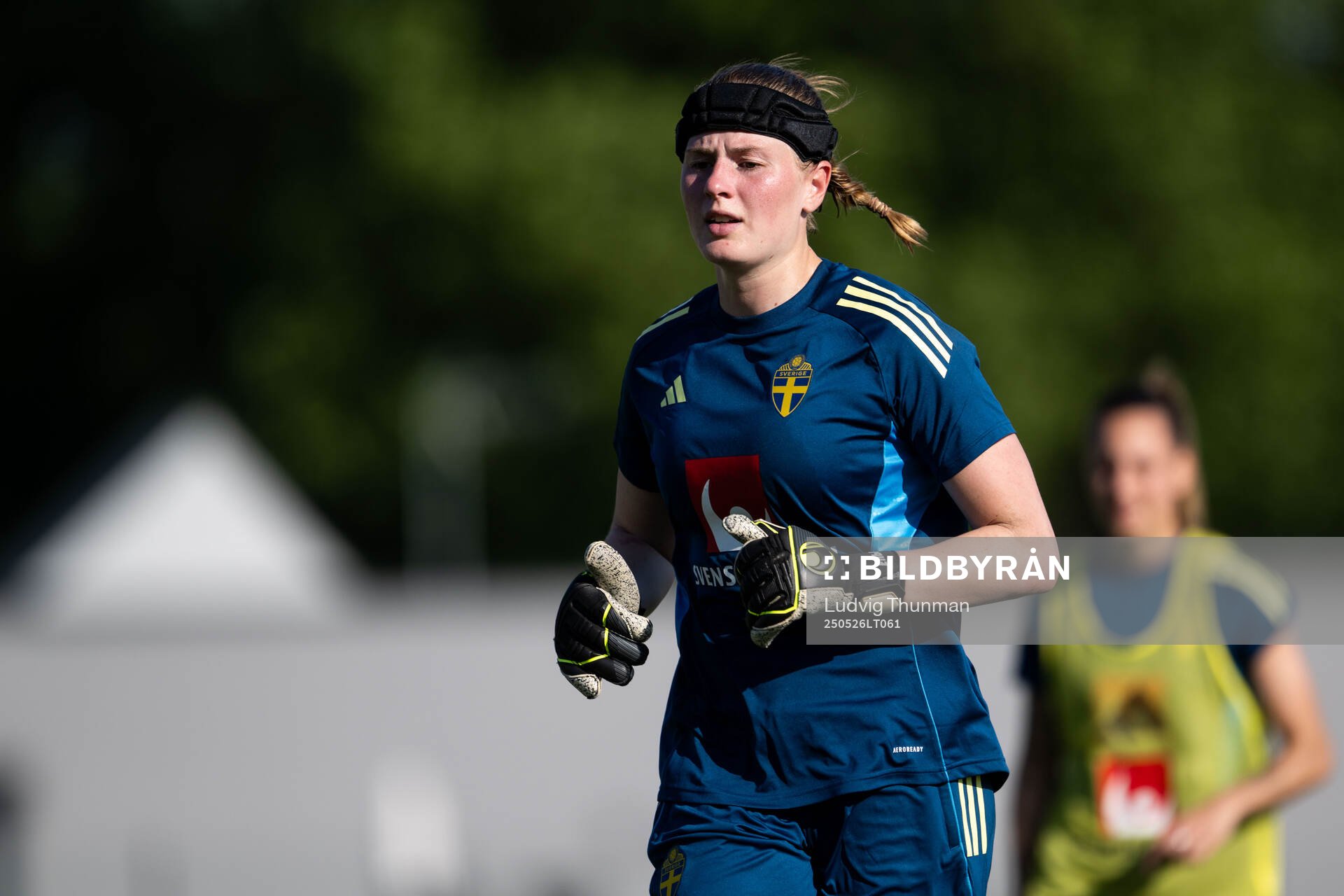 Goalkeeper Tove Enblom of the Swedish women’s national