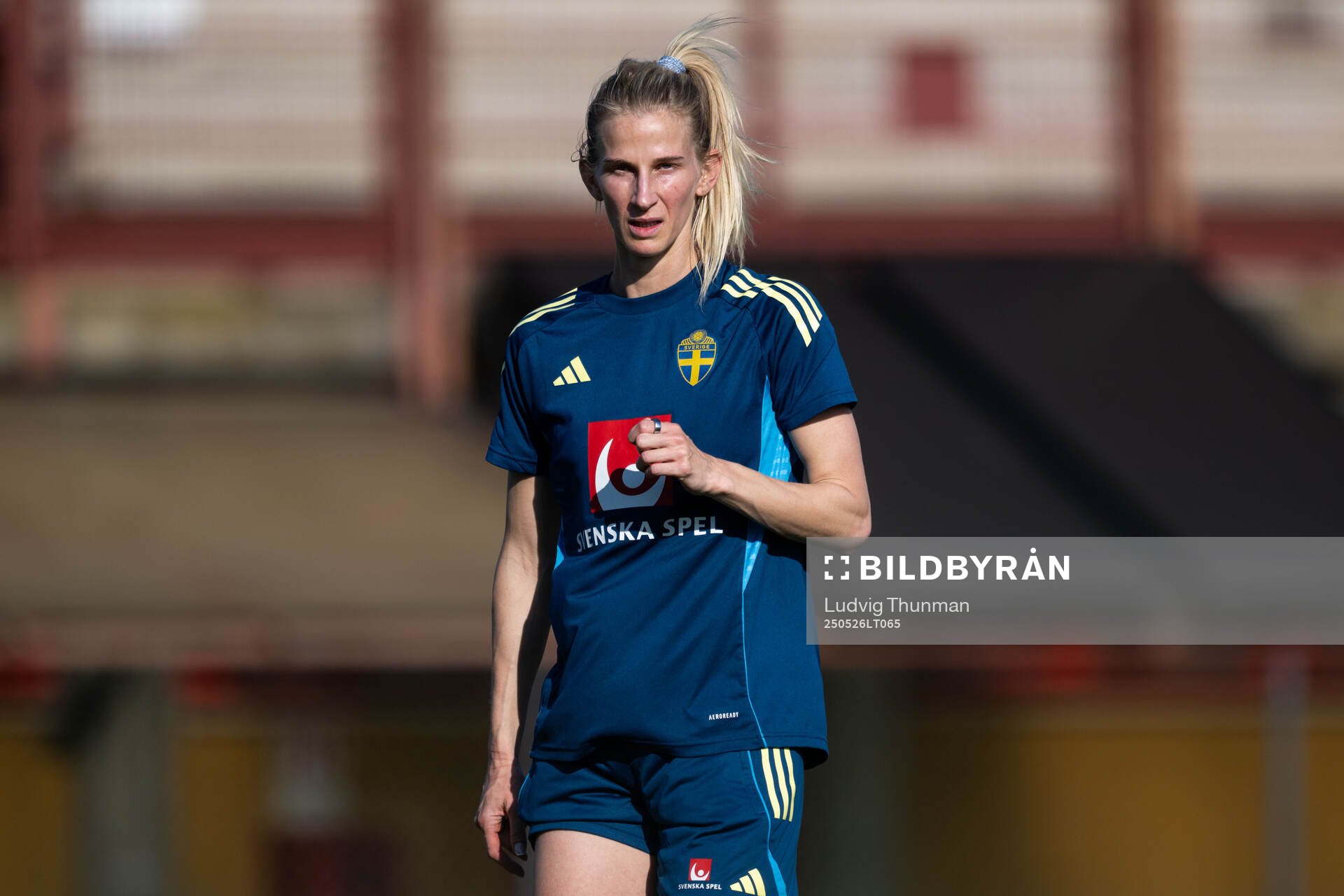 Sofia Jakobsson of the Swedish women’s national football