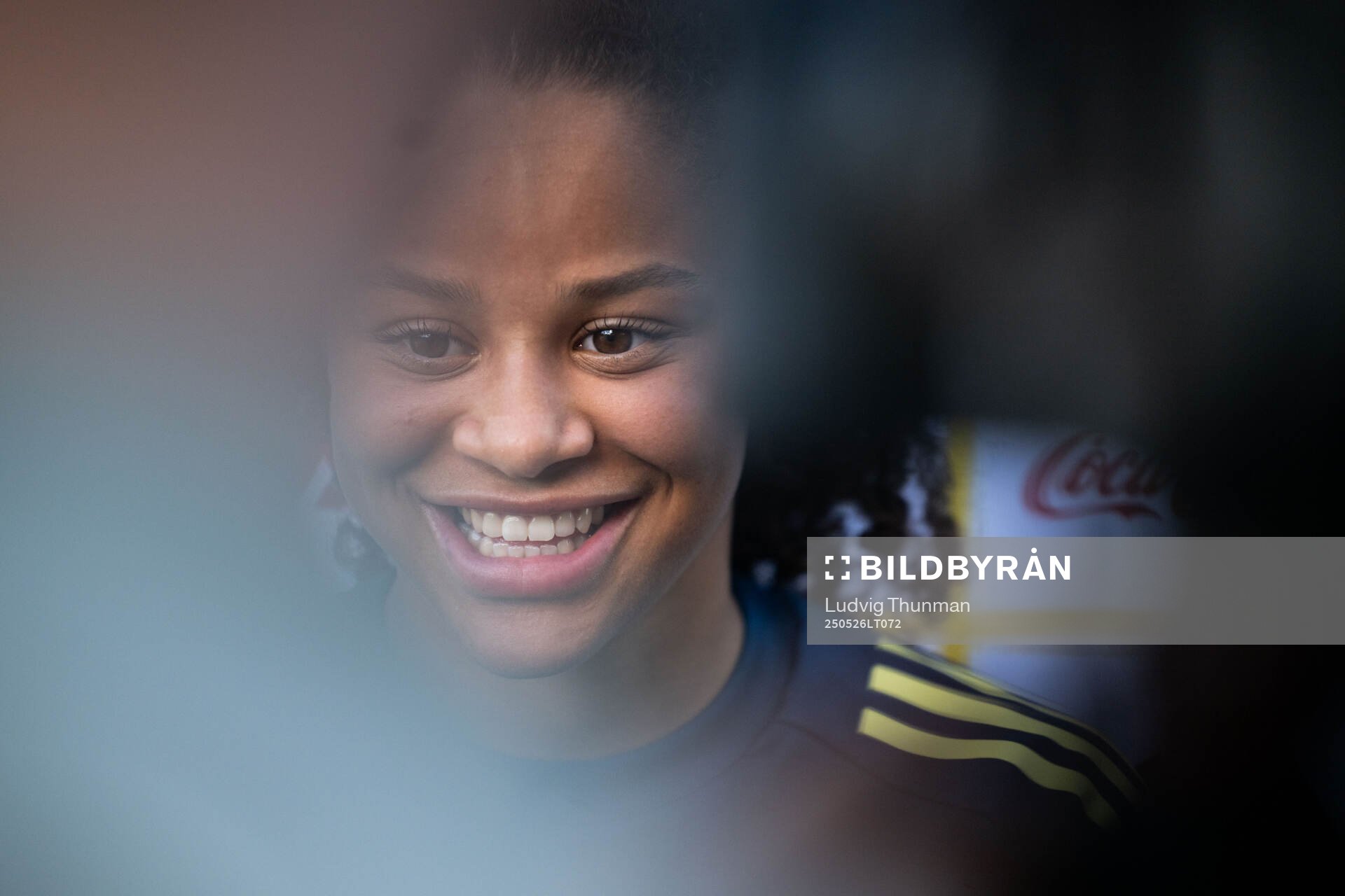 Felicia Schröder of the Swedish women’s national football team in mixed zone after a training session on May 26, 2025 in Fidenza. 