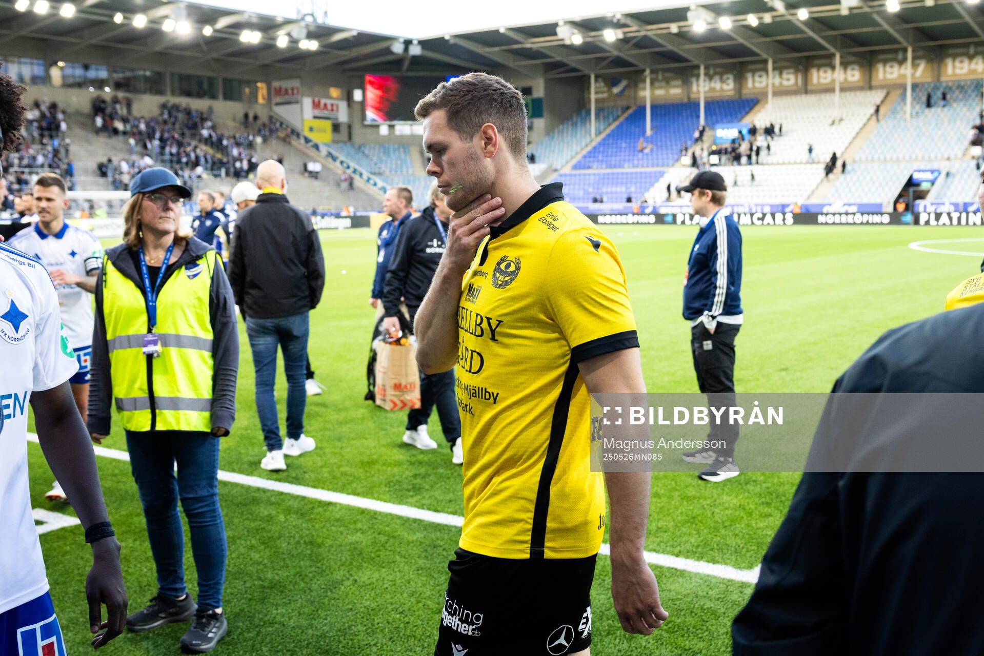 Mjällbys Jacob Bergström deppar