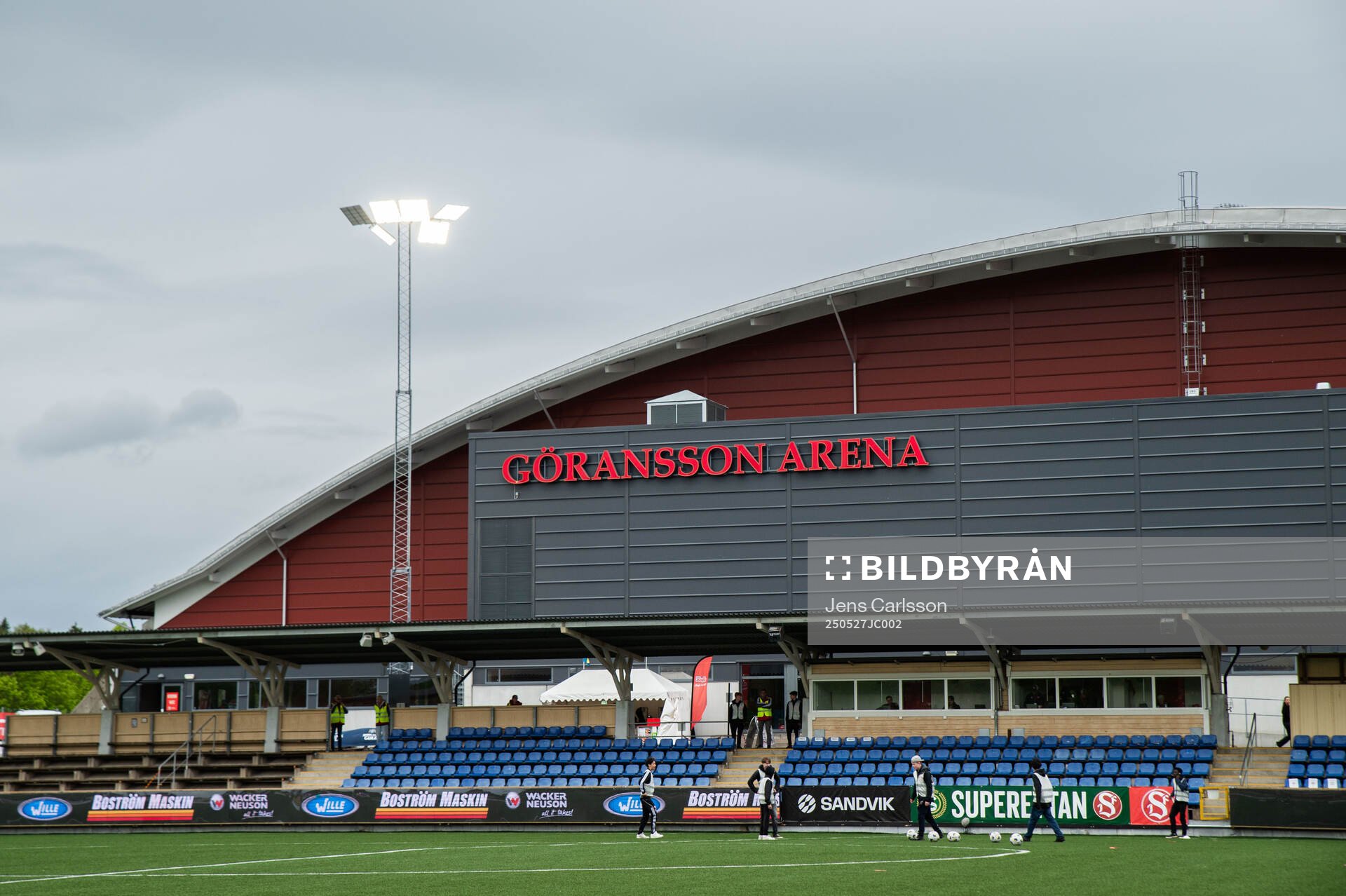 Jernvallen inför fotbollsmatchen i Superettan mellan Sandvikens IF och GIF Sundsvall den 27 maj 2025 i Sandviken. 