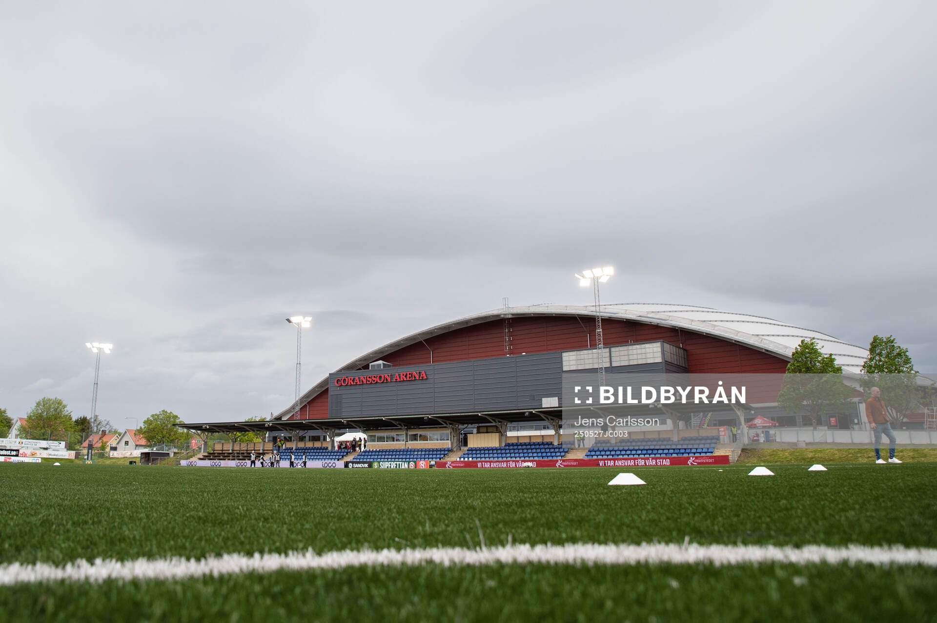 Jernvallen inför fotbollsmatchen i Superettan mellan Sandvikens IF och GIF Sundsvall den 27 maj 2025 i Sandviken. 