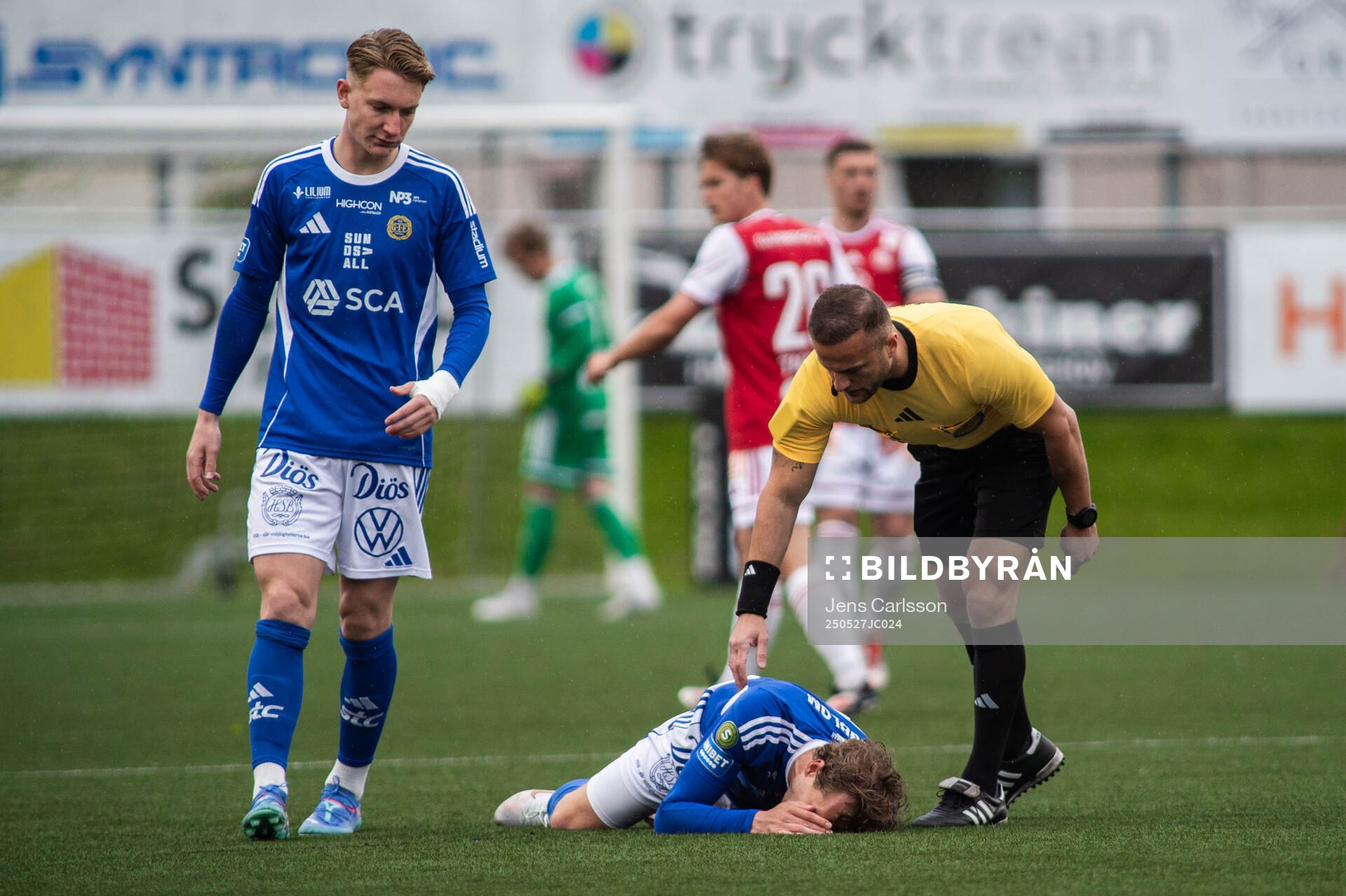 GIF Sundsvalls Pontus Engblom har ont