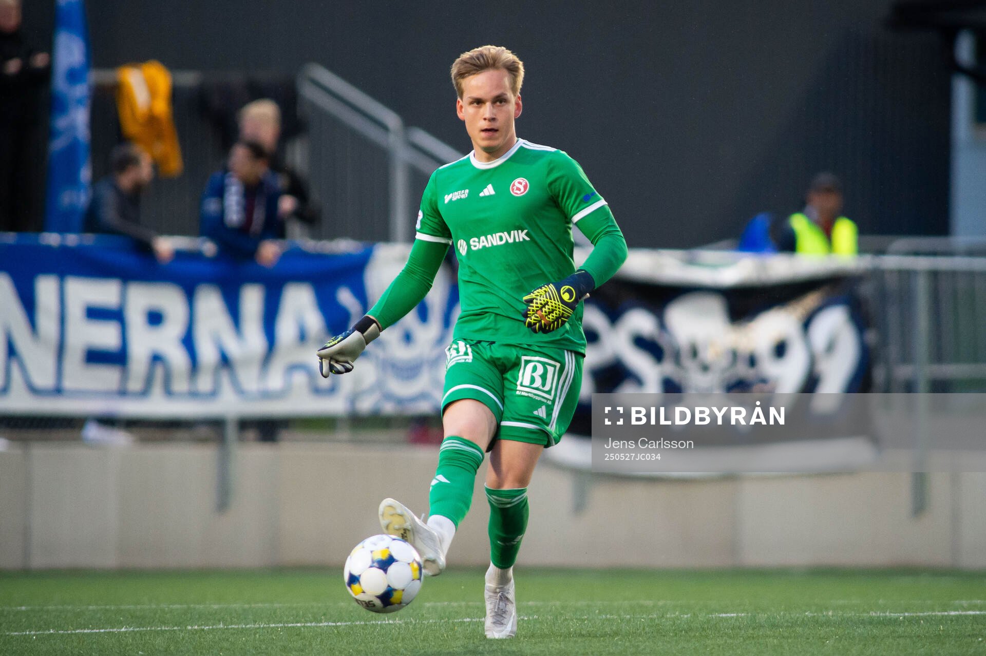 Sandvikens IFs målvakt Hannes Sveijer
