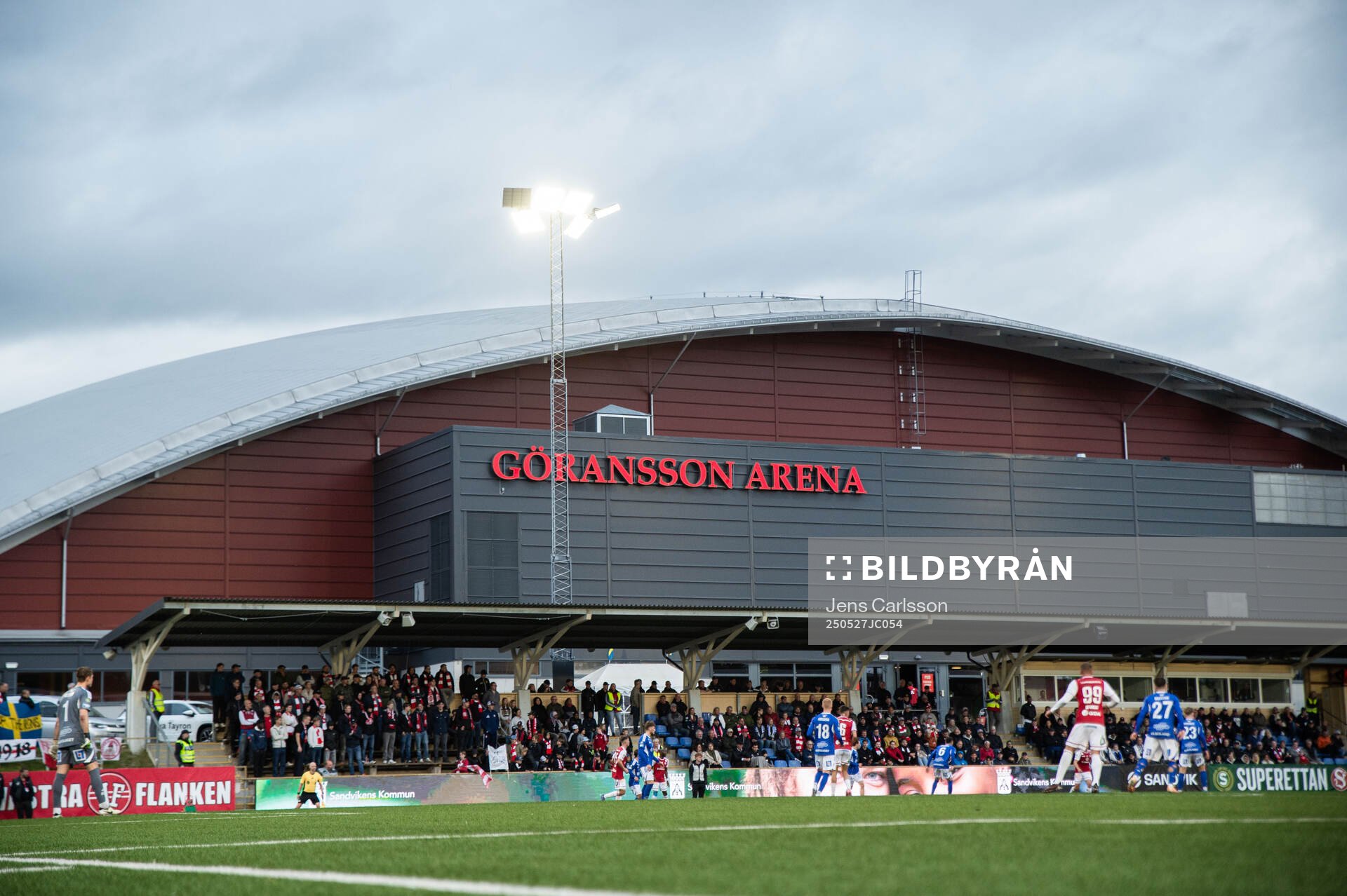 Jernvallen under fotbollsmatchen i Superettan mellan Sandvikens IF och GIF Sundsvall den 27 maj 2025 i Sandviken. 