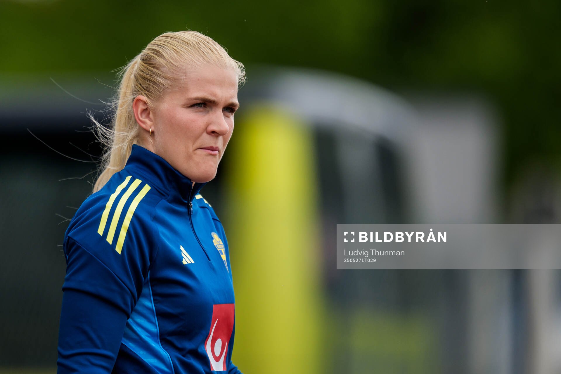 Goalkeeper Emma Holmgren of the Swedish women’s national