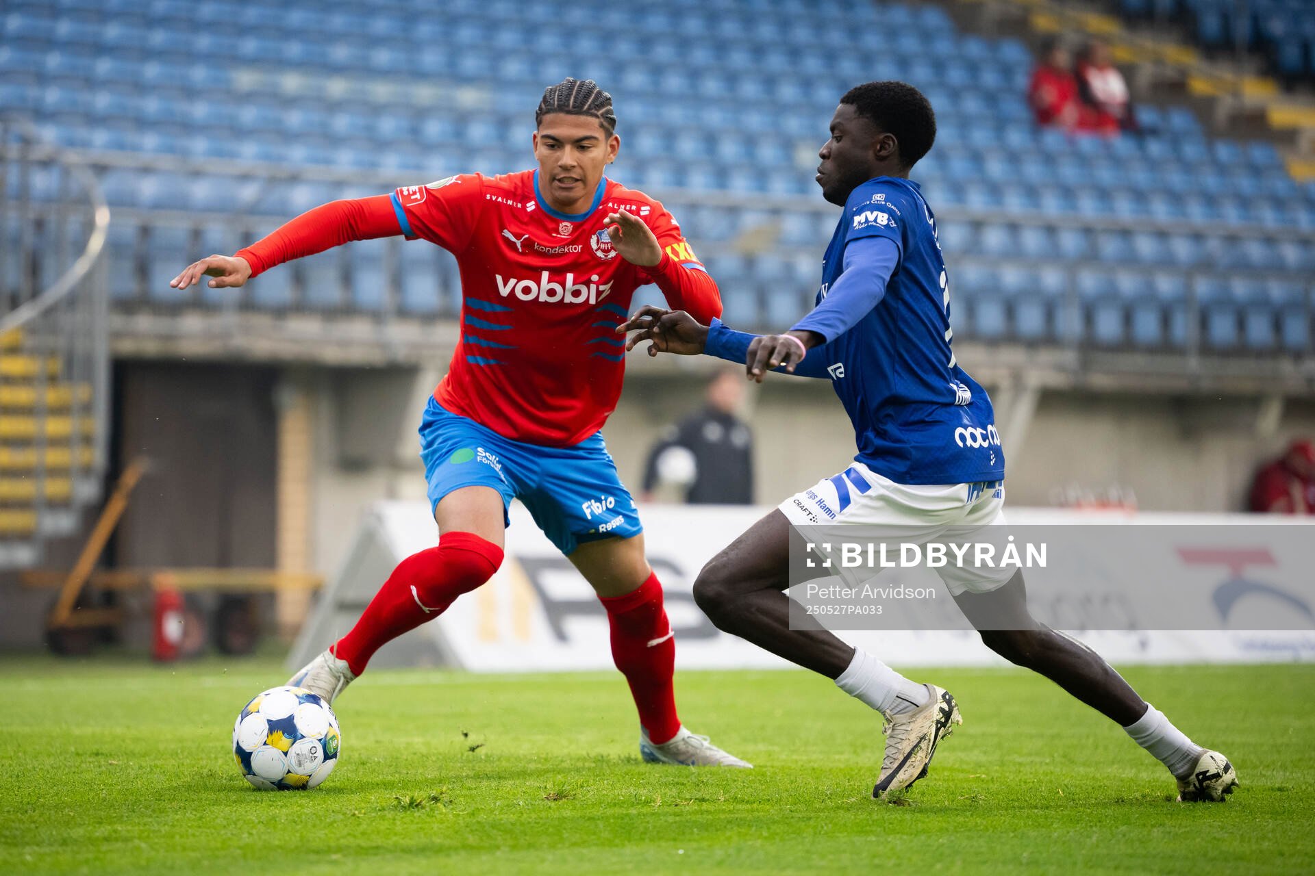 Helsingborgs Milan Silva Rasmussen och Trelleborgs Emmanuel