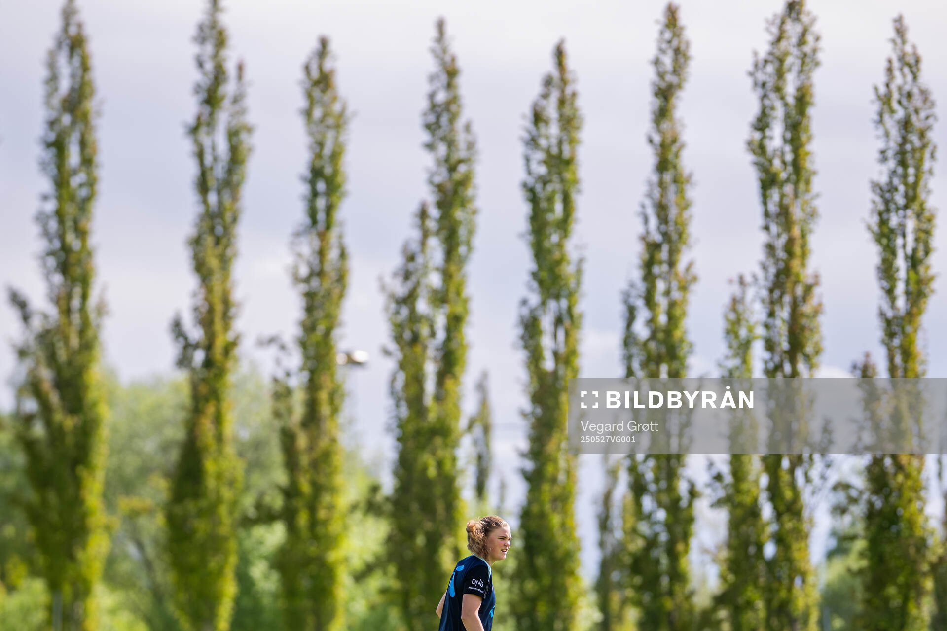 Signe Gaupset of the Norwegian women's national football team during a training session on May 27, 2025 in Trondheim. 