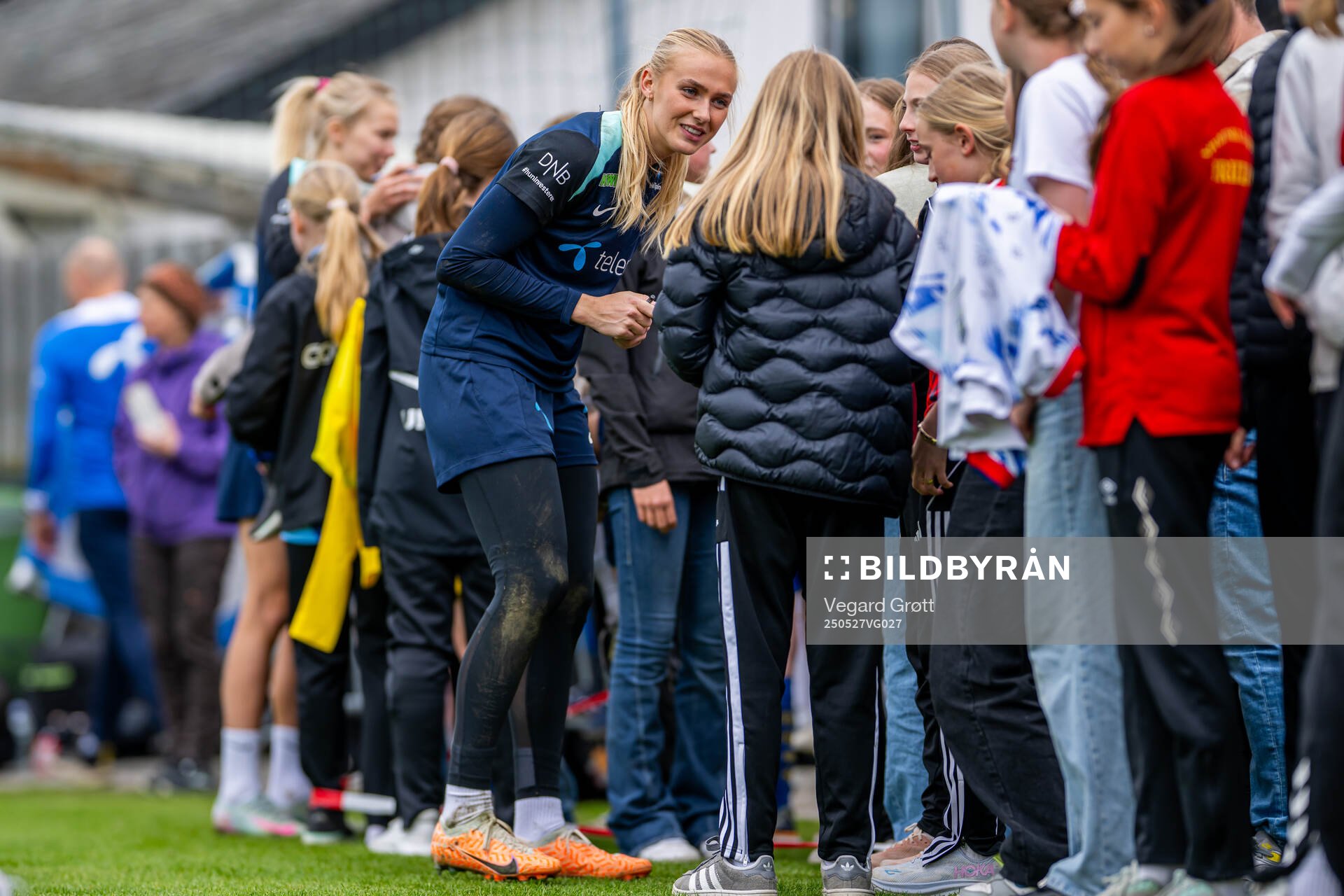 Goalkeeper Selma Panengstuen of the Norwegian women's