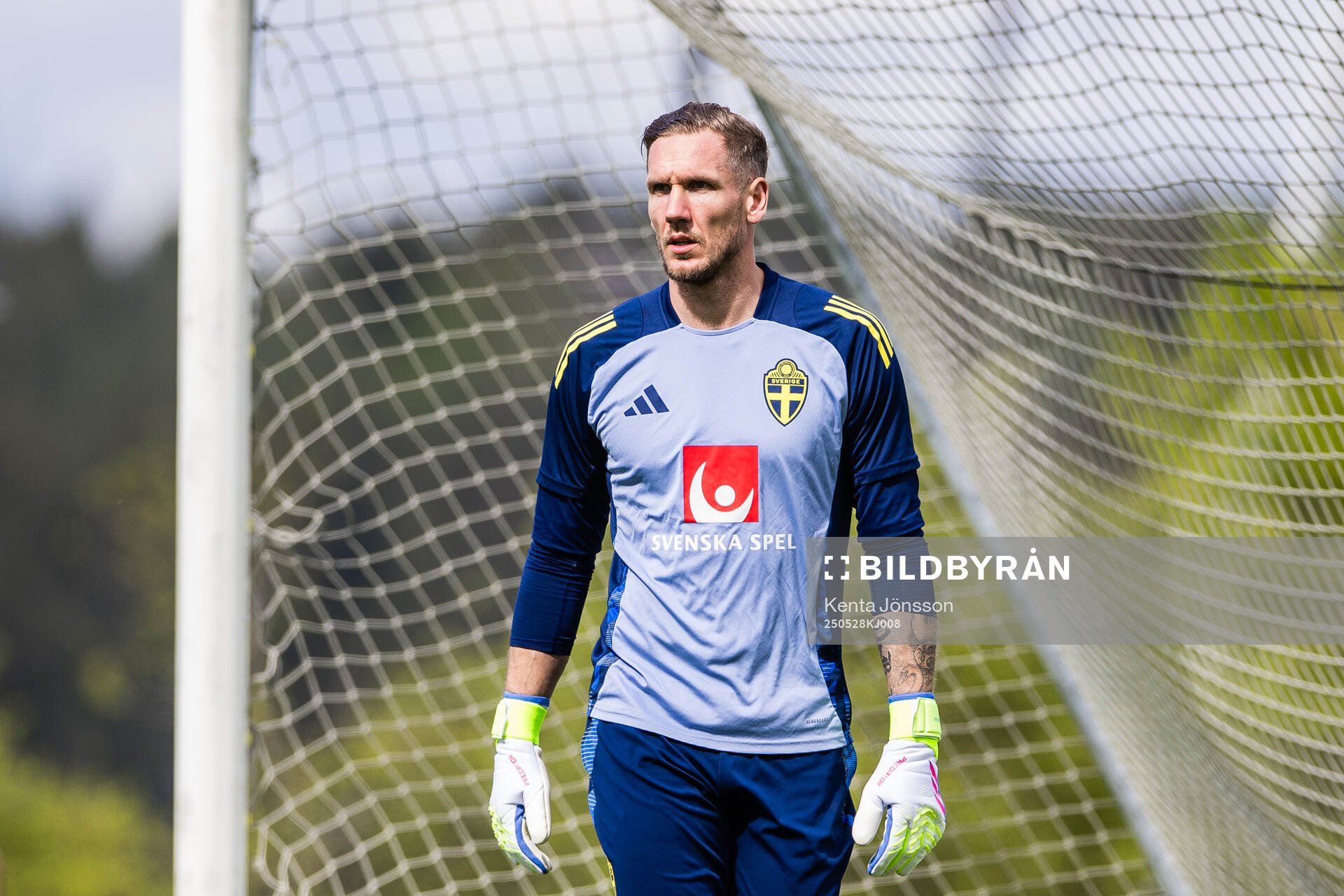 goalkeeper Robin Olsen of the Swedish men's national