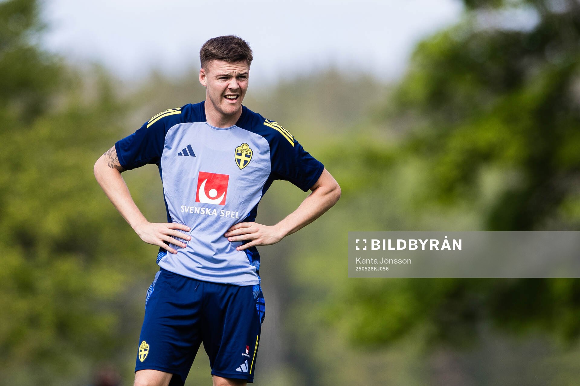 Emil Holm of the Swedish men's national football team